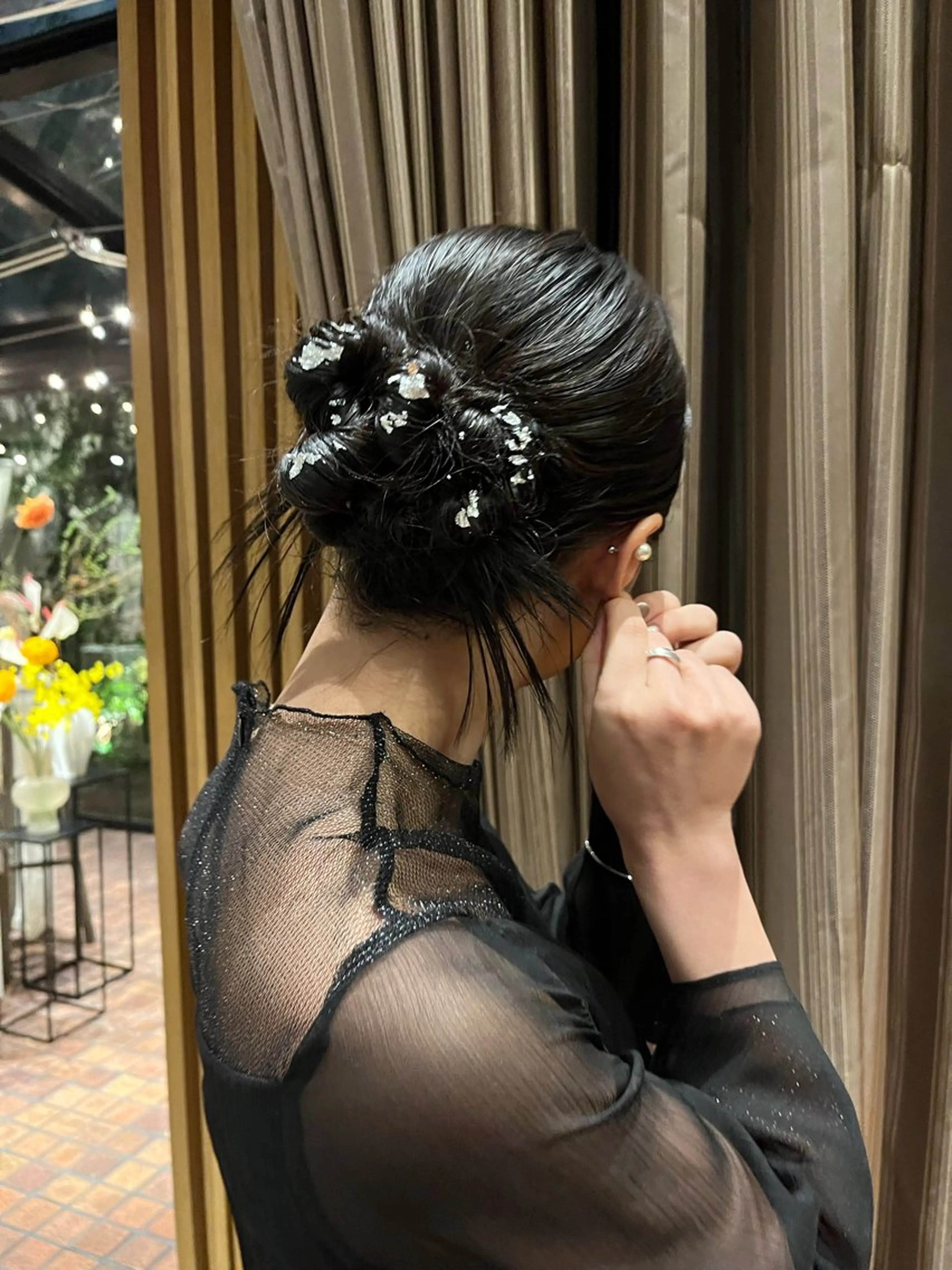 セミロング ヘアセット ハイトーン/顔まわり レイヤー/YUKAのヘアスタイル