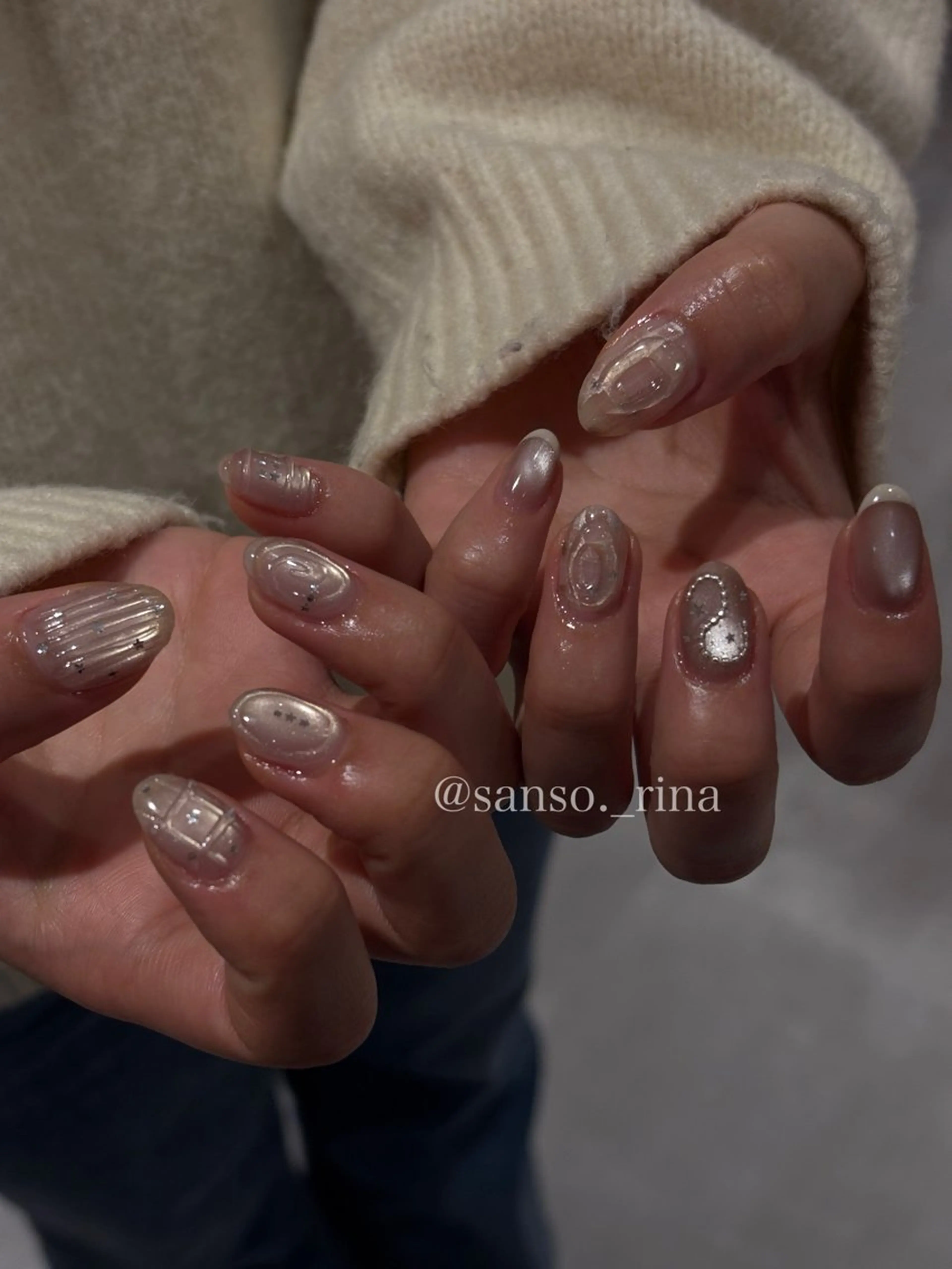 ネイル ハンドネイル フットネイル 早川 里奈のネイルデザイン