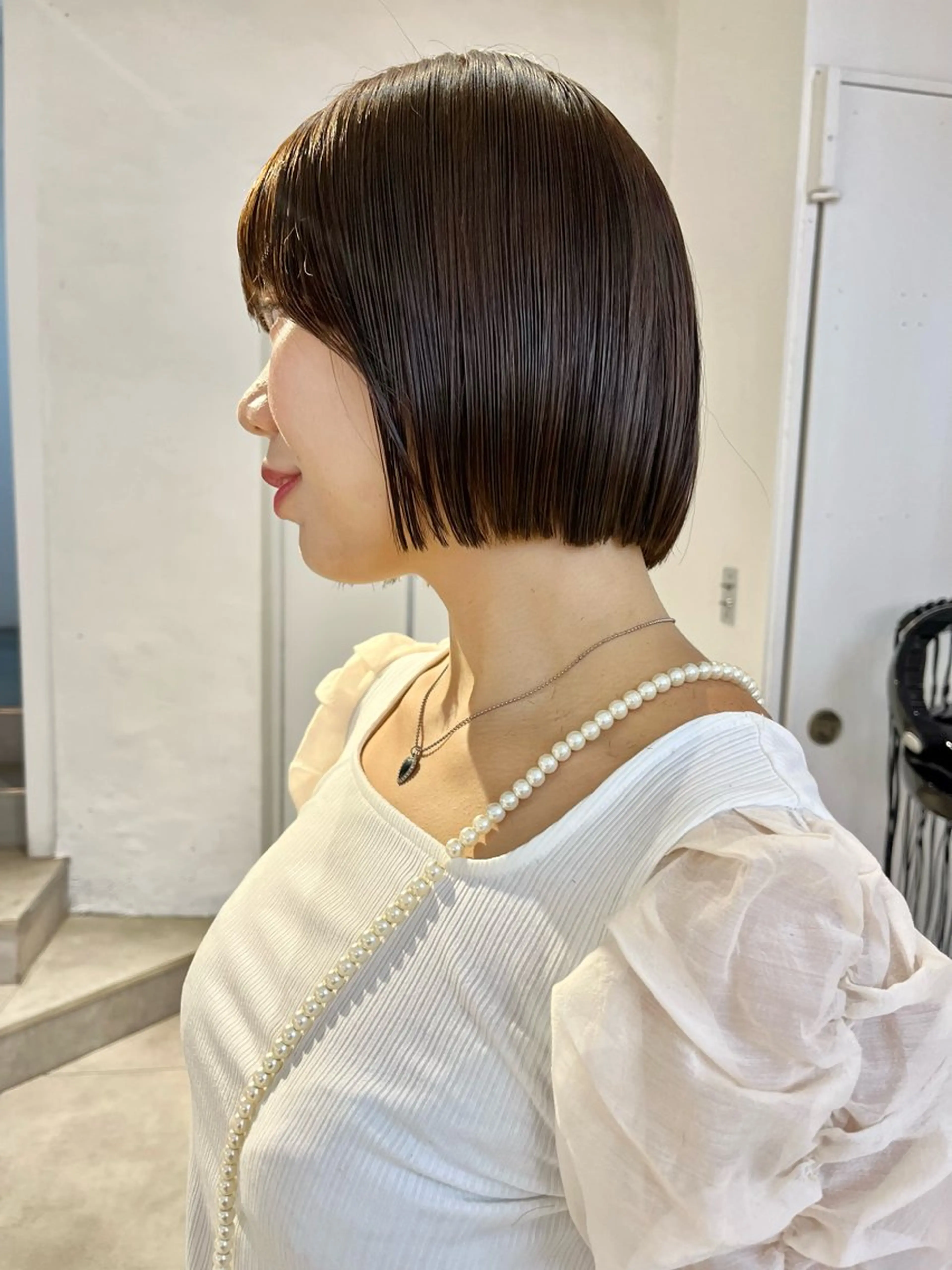 ショート カラー ボブ 顔周りカット/透明感 カラー✂️MEIのヘアスタイル