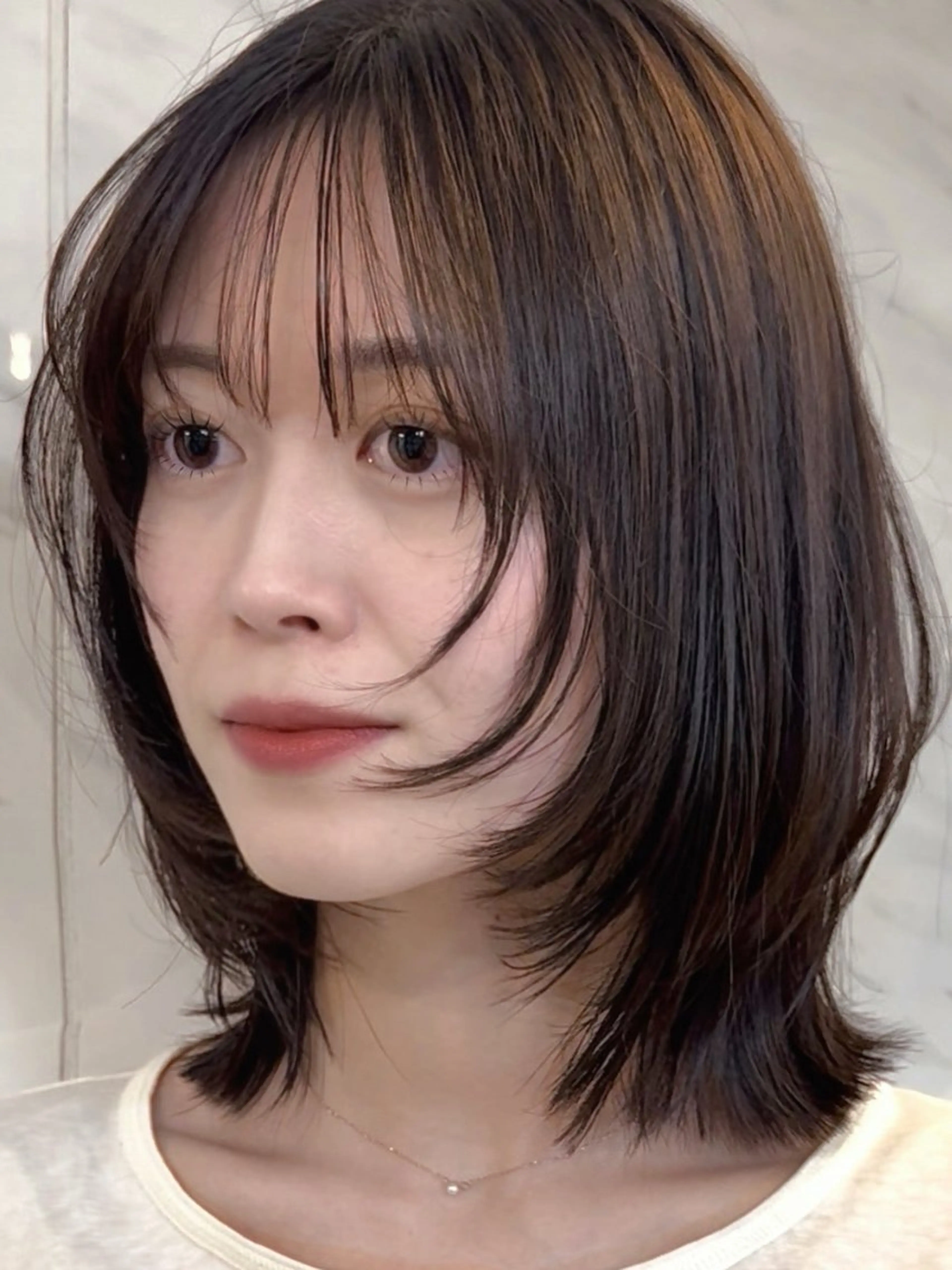 ミディアム カラー Pocket仙台 💚モエリのヘアスタイル