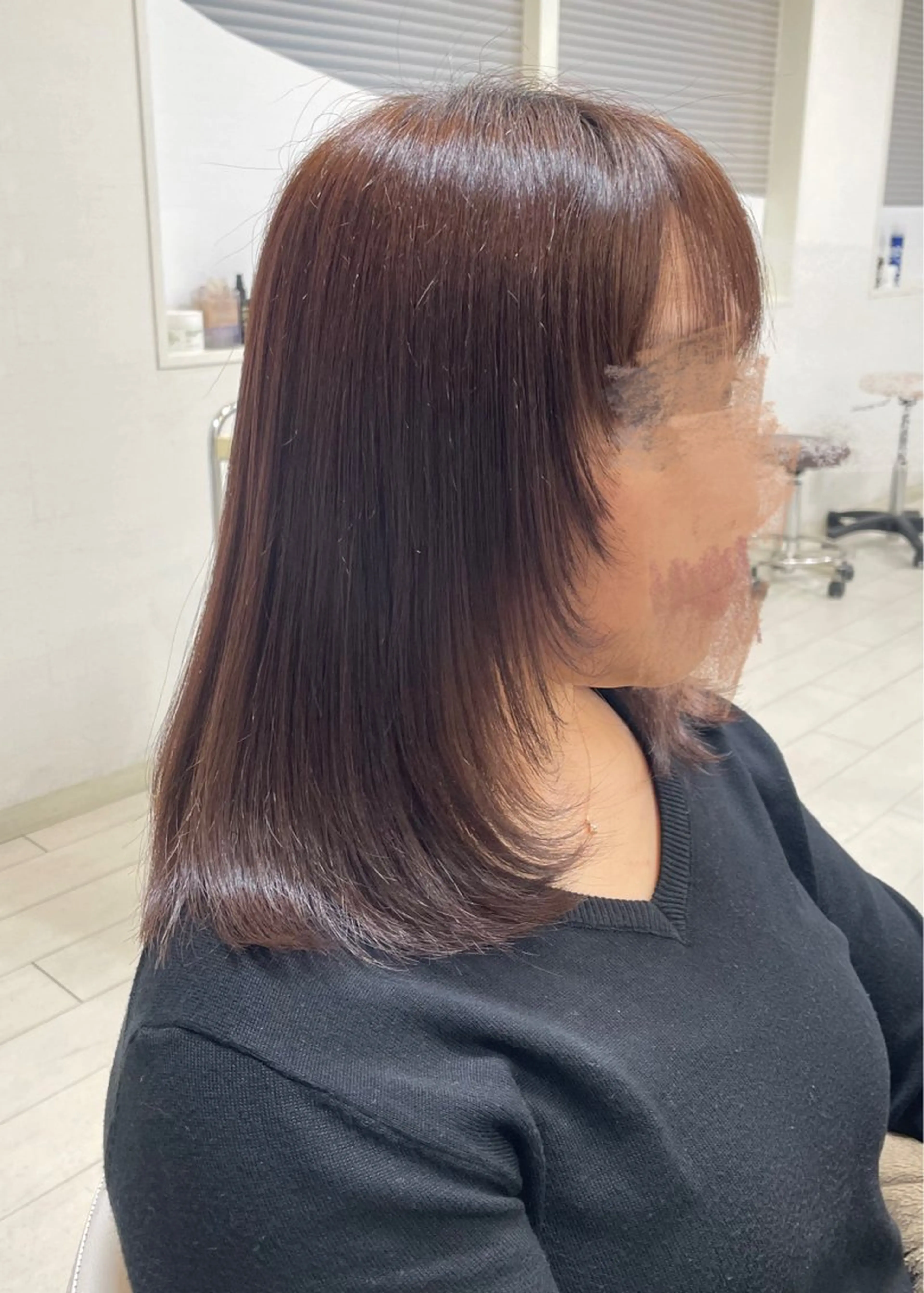 ミディアム 顔周りカット レイヤーカット アミーベル🧸🧡 本店✂️しおりのヘアスタイル