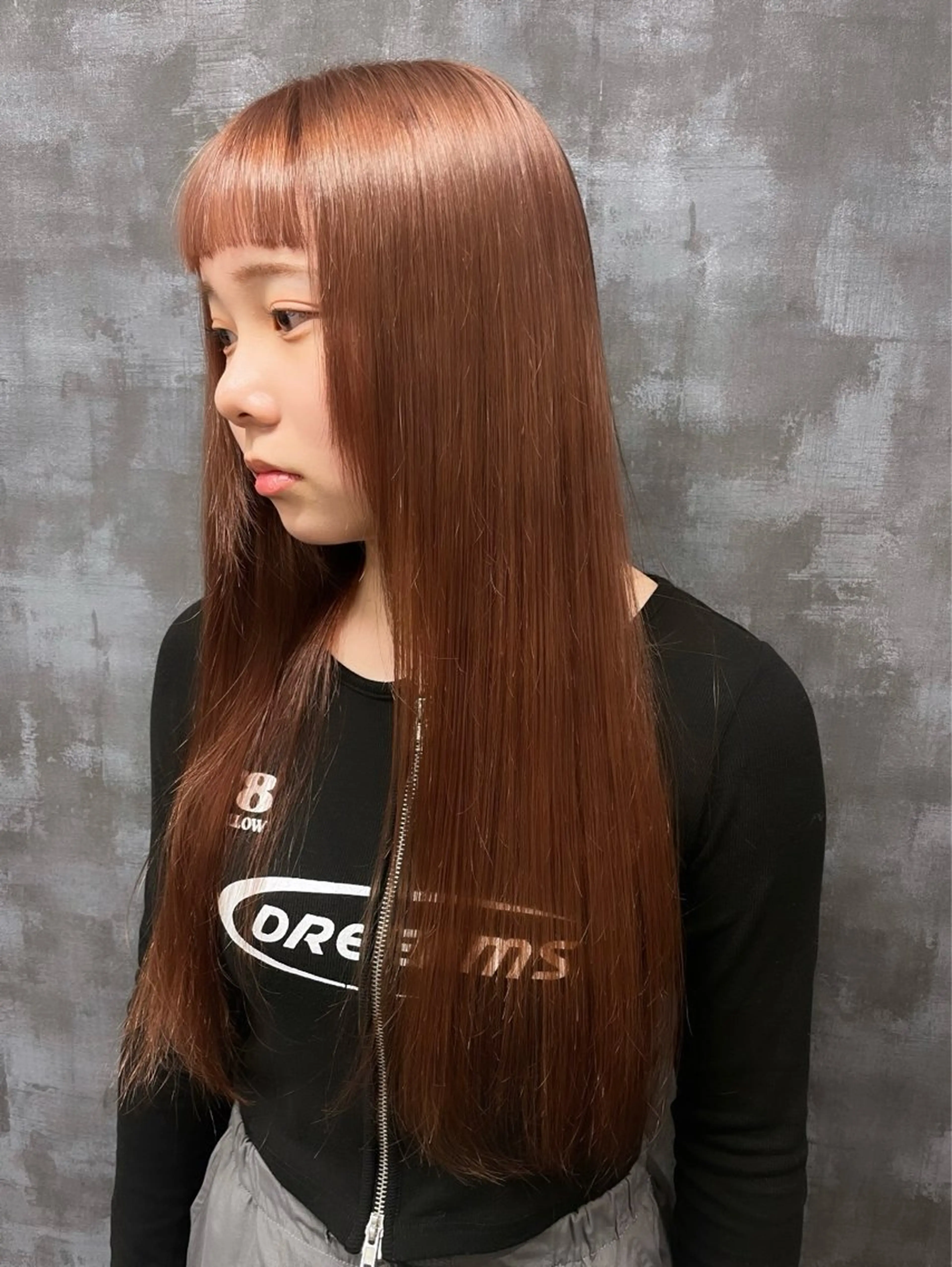 ロング カラー レイヤーカット 韓国ヘアayameのヘアスタイル