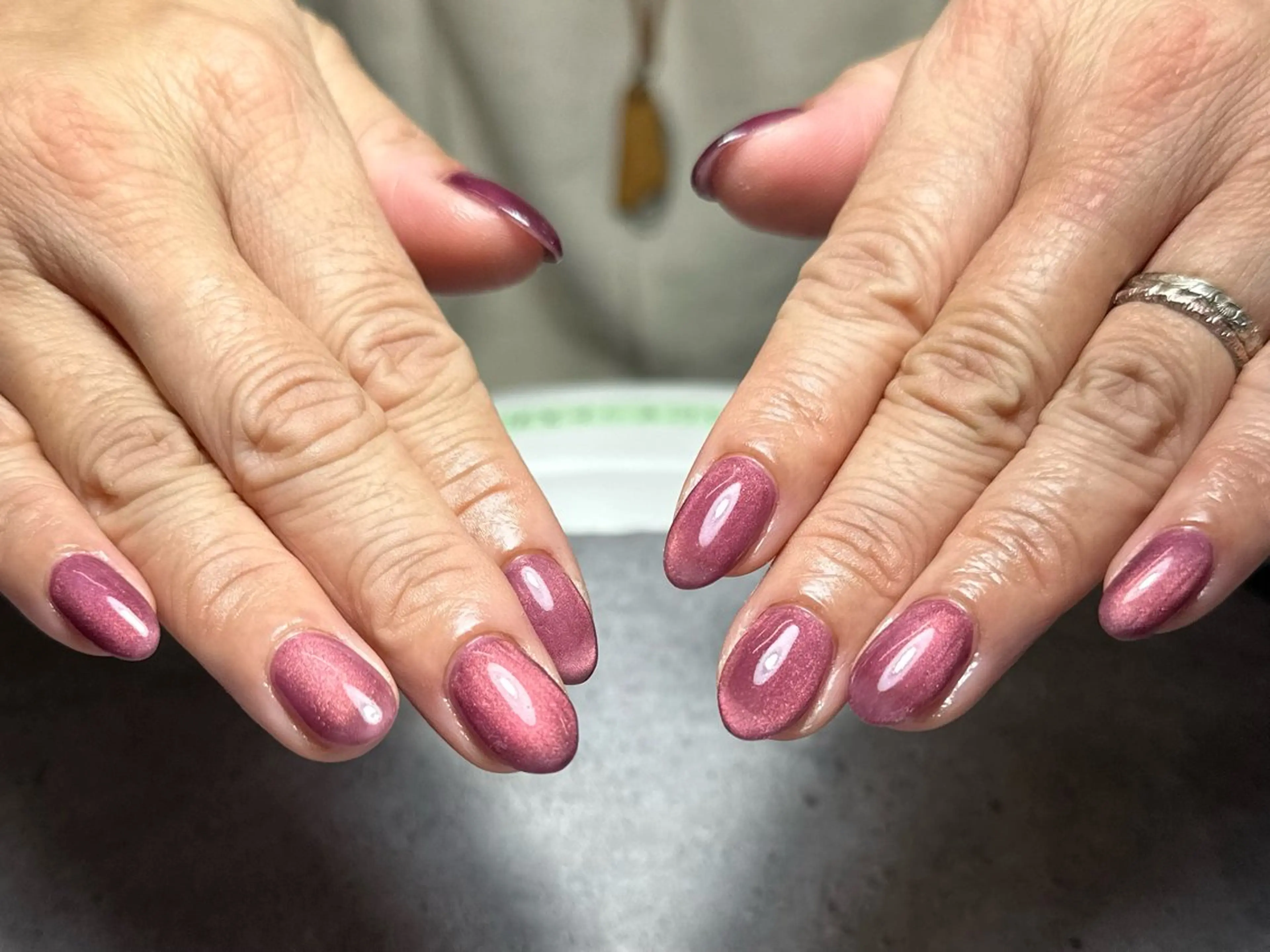 [ハンド］💚マグネットネイル💚＋　付け替えオフ📌の写真