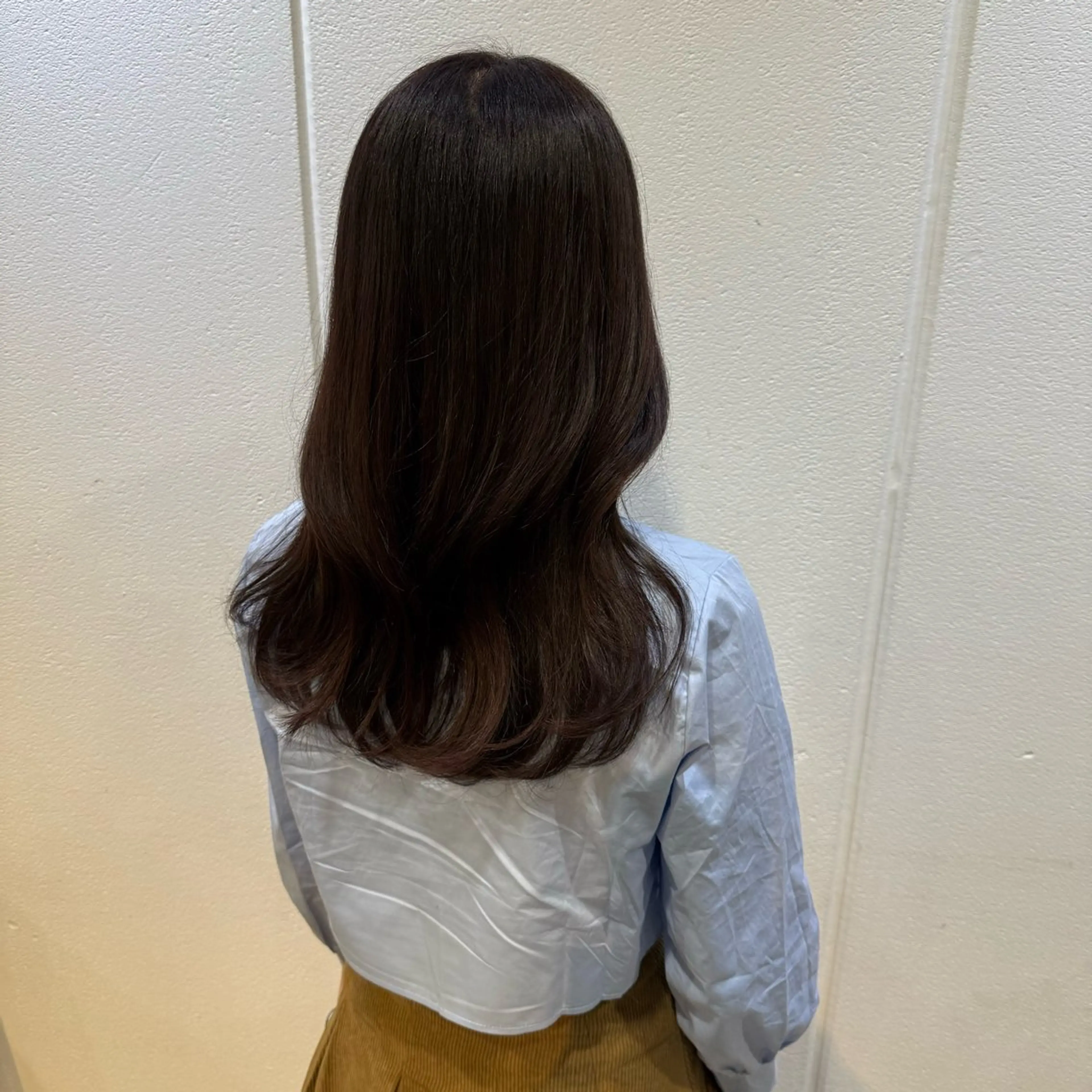 セミロング カラー カット ヘアカラー トリートメント Lolonois梅田 /Okazaki:)のヘアスタイル