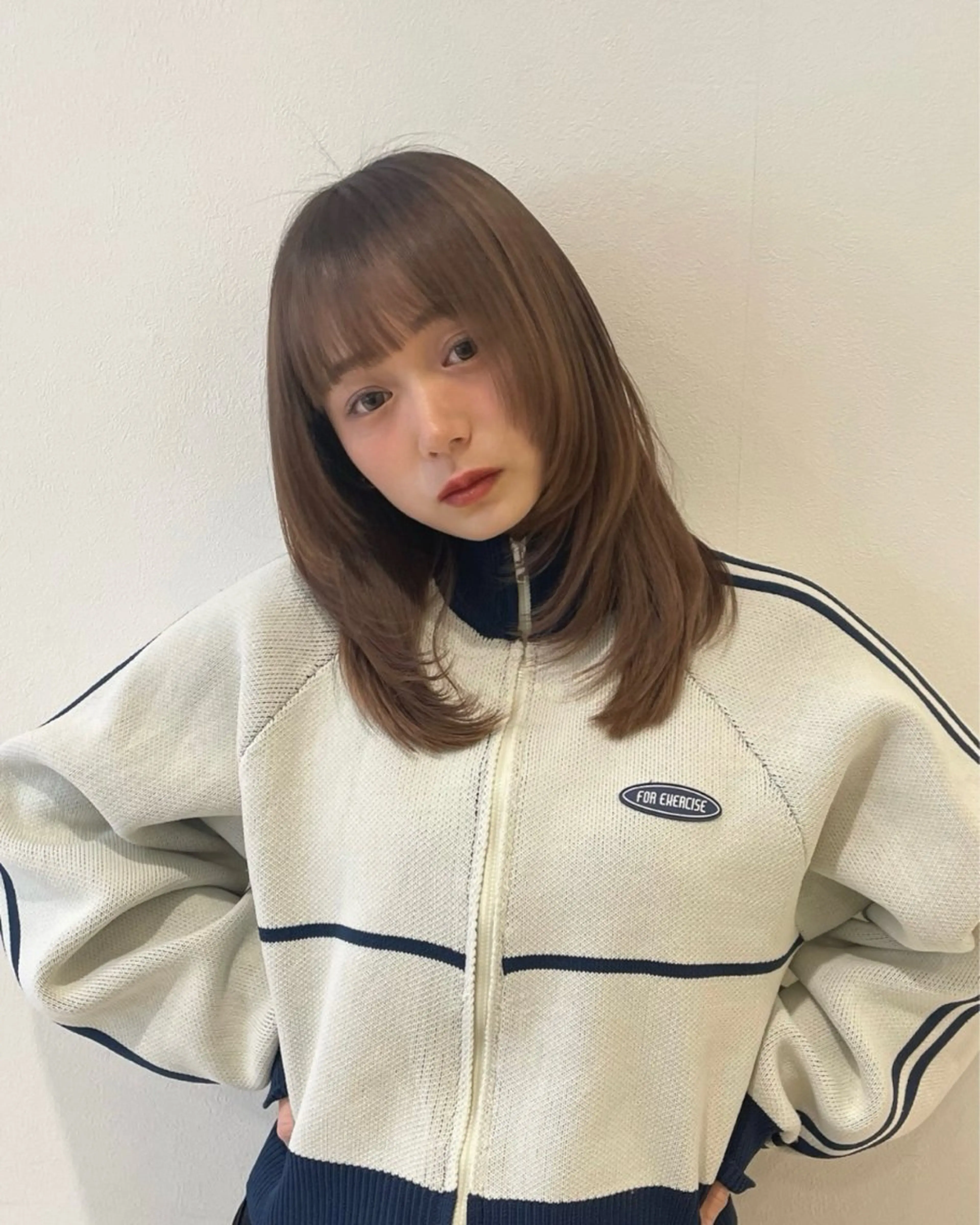 ミディアム 映える顔まわり/前髪 特化 💗 ユキマのヘアスタイル