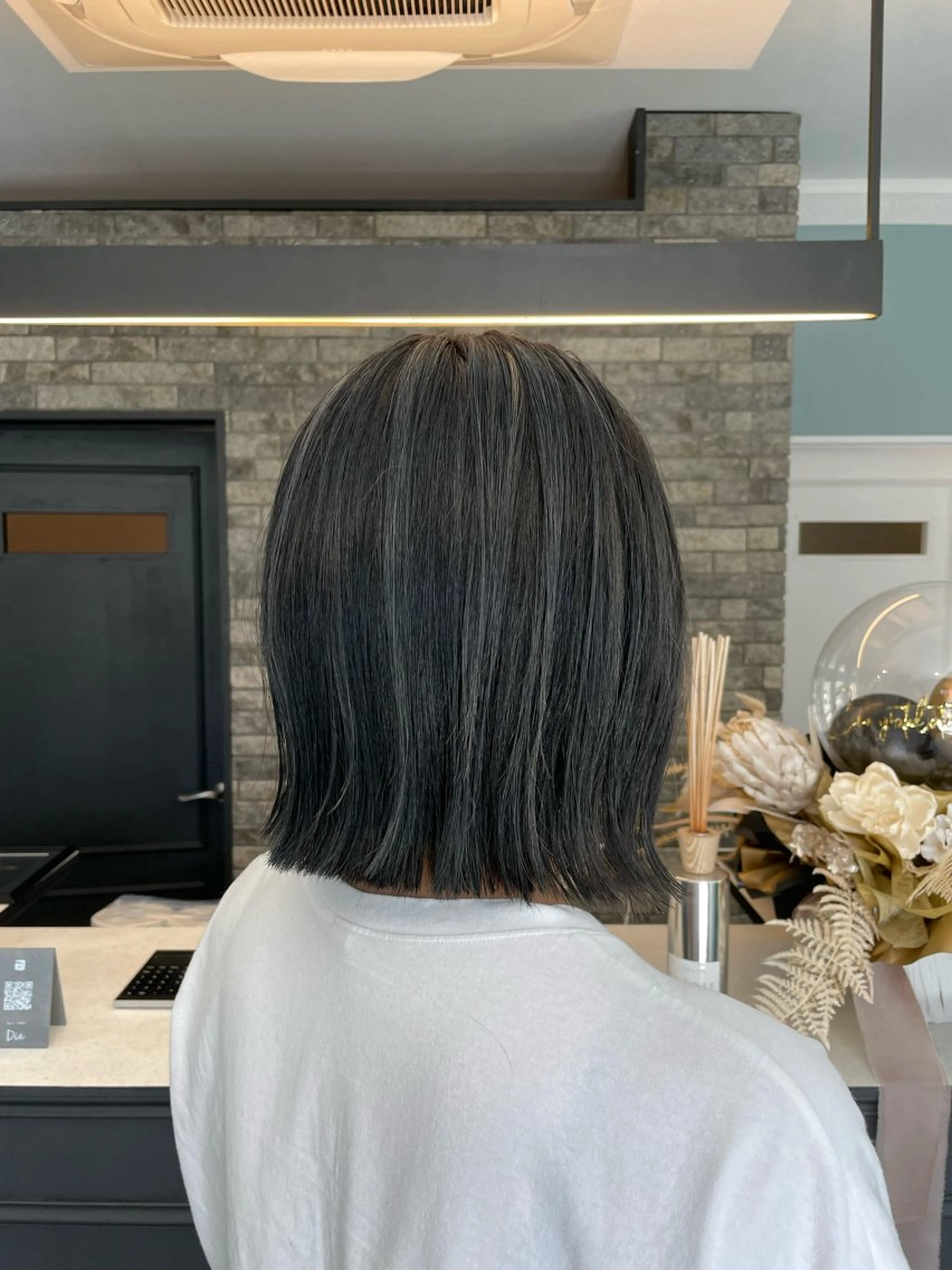 ミディアム ハイライト ヘアカラー Dia✂︎ 高澤優希のヘアスタイル