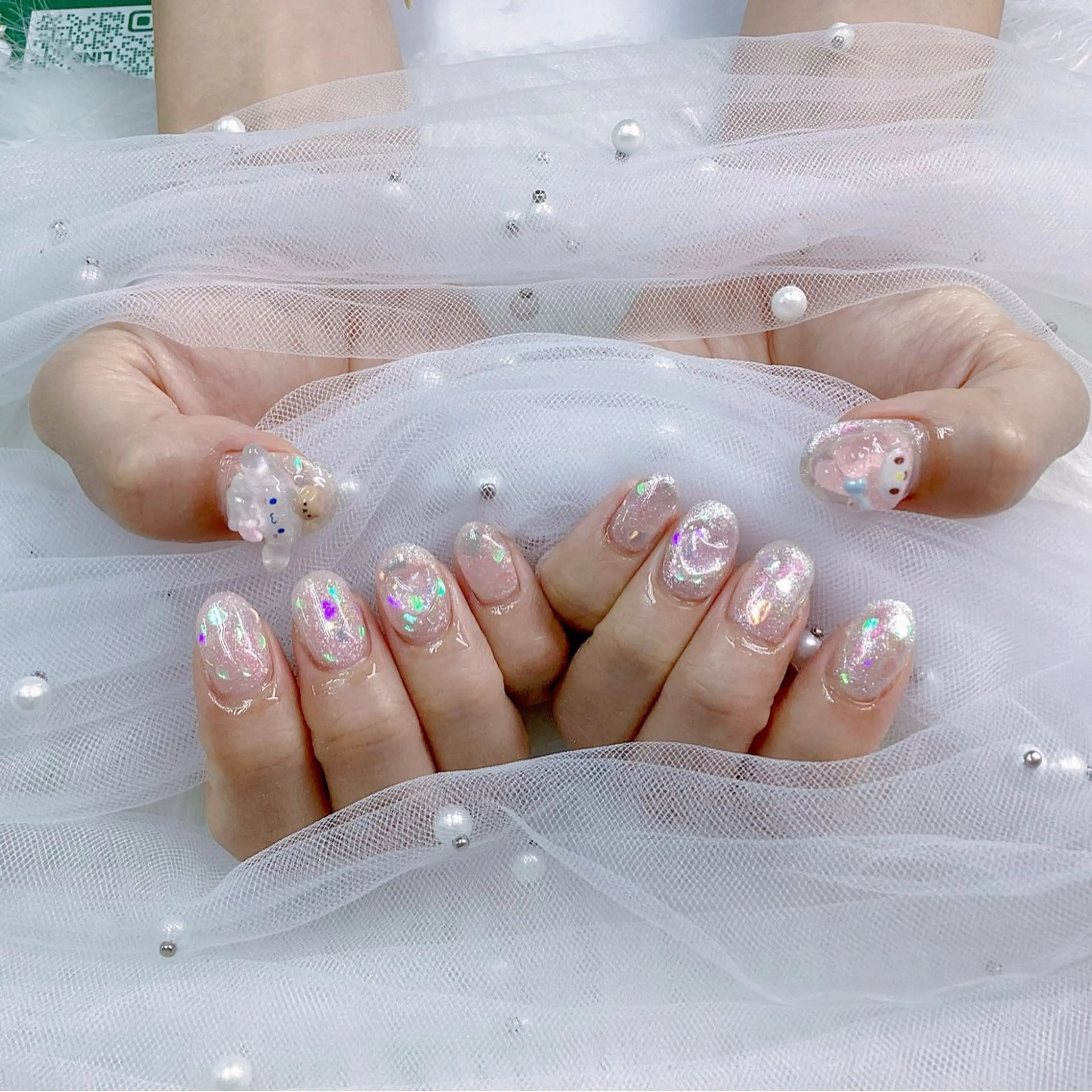 ネイル パーツ全部¥110 サロンミミのネイルデザイン