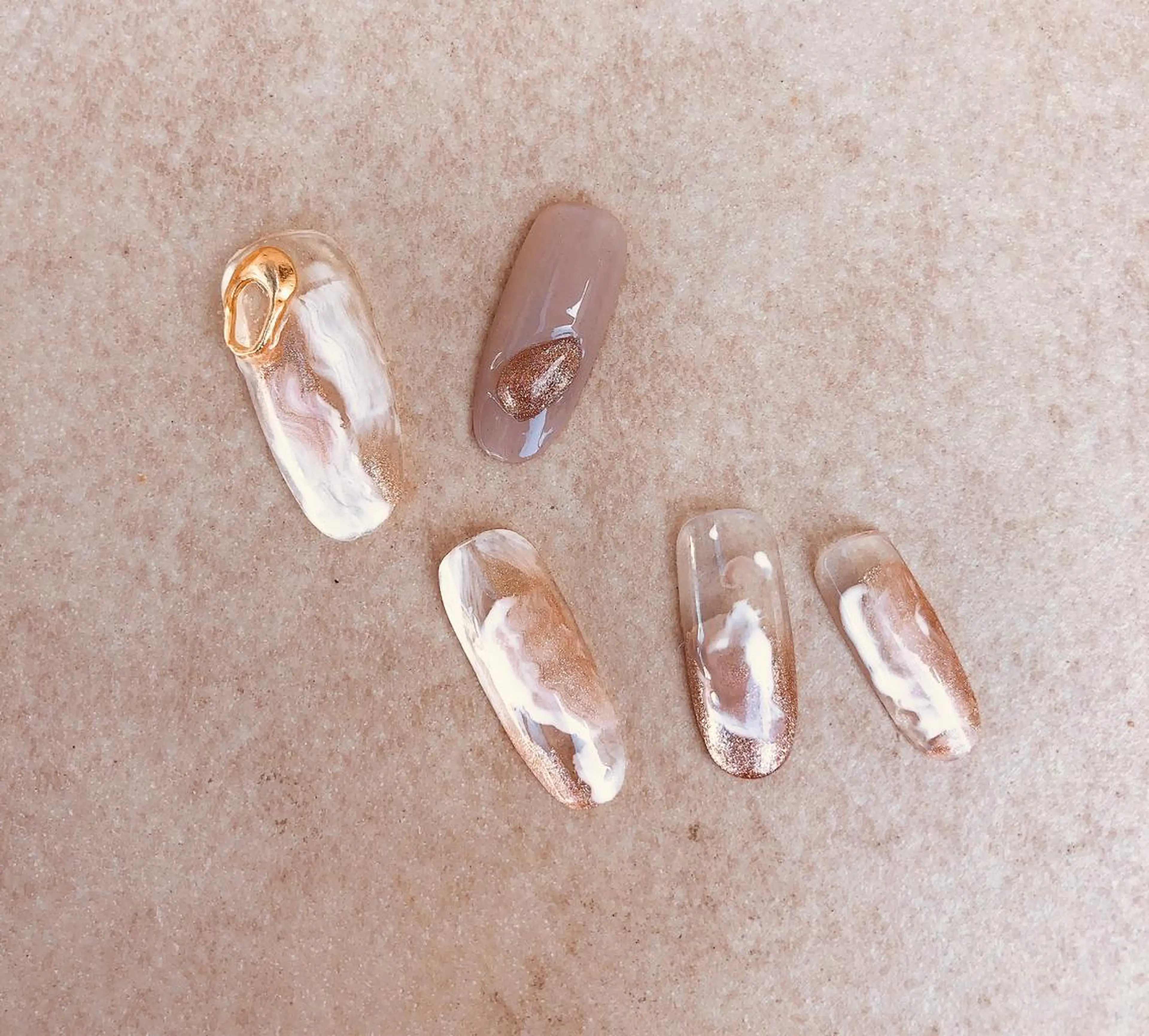 ネイル ニュアンスネイル nail salon Farbe〜ファルべのネイルデザイン