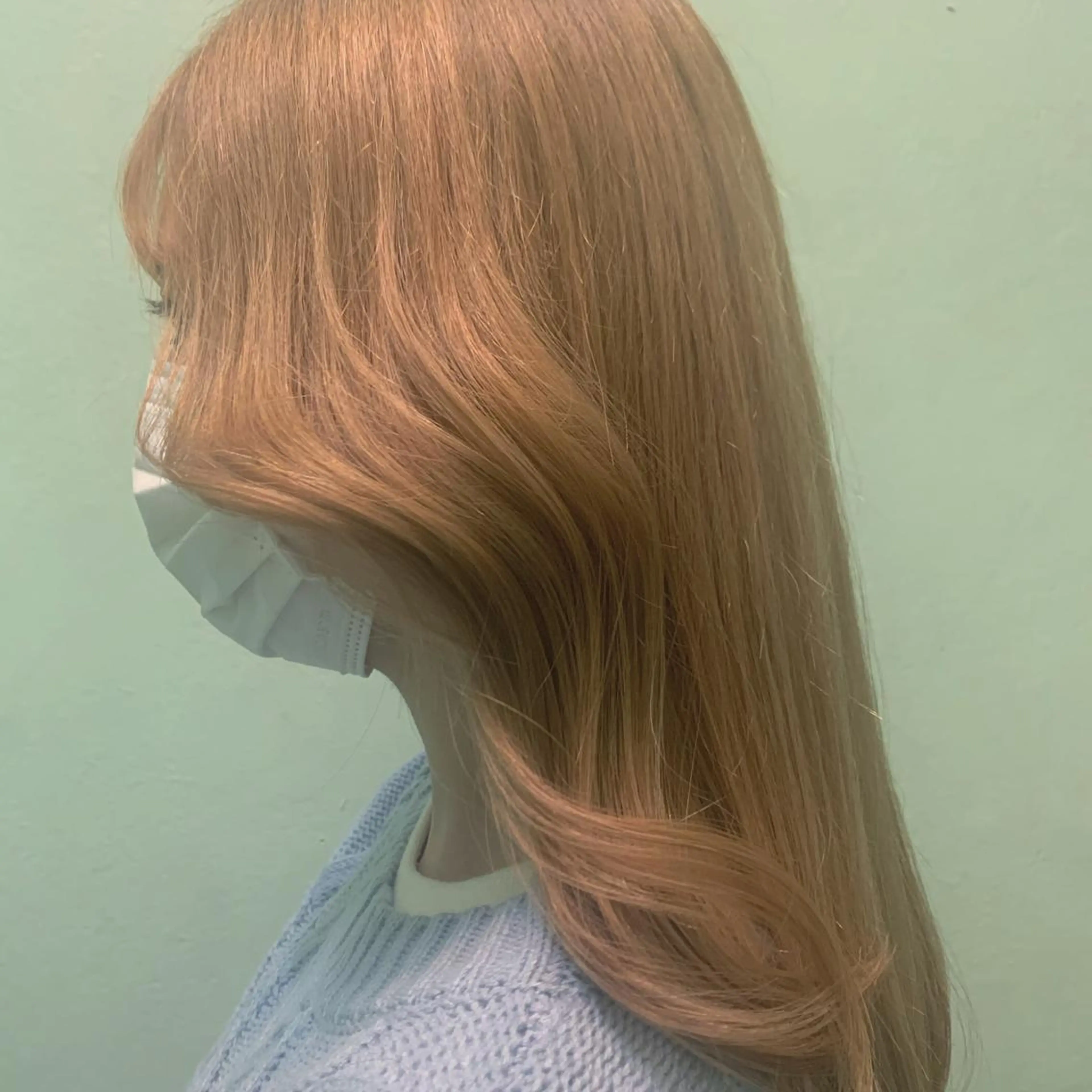 セミロング オルチャンヘア モテ髪🎀aoi/ ヘアメ/カラー/池袋のヘアスタイル