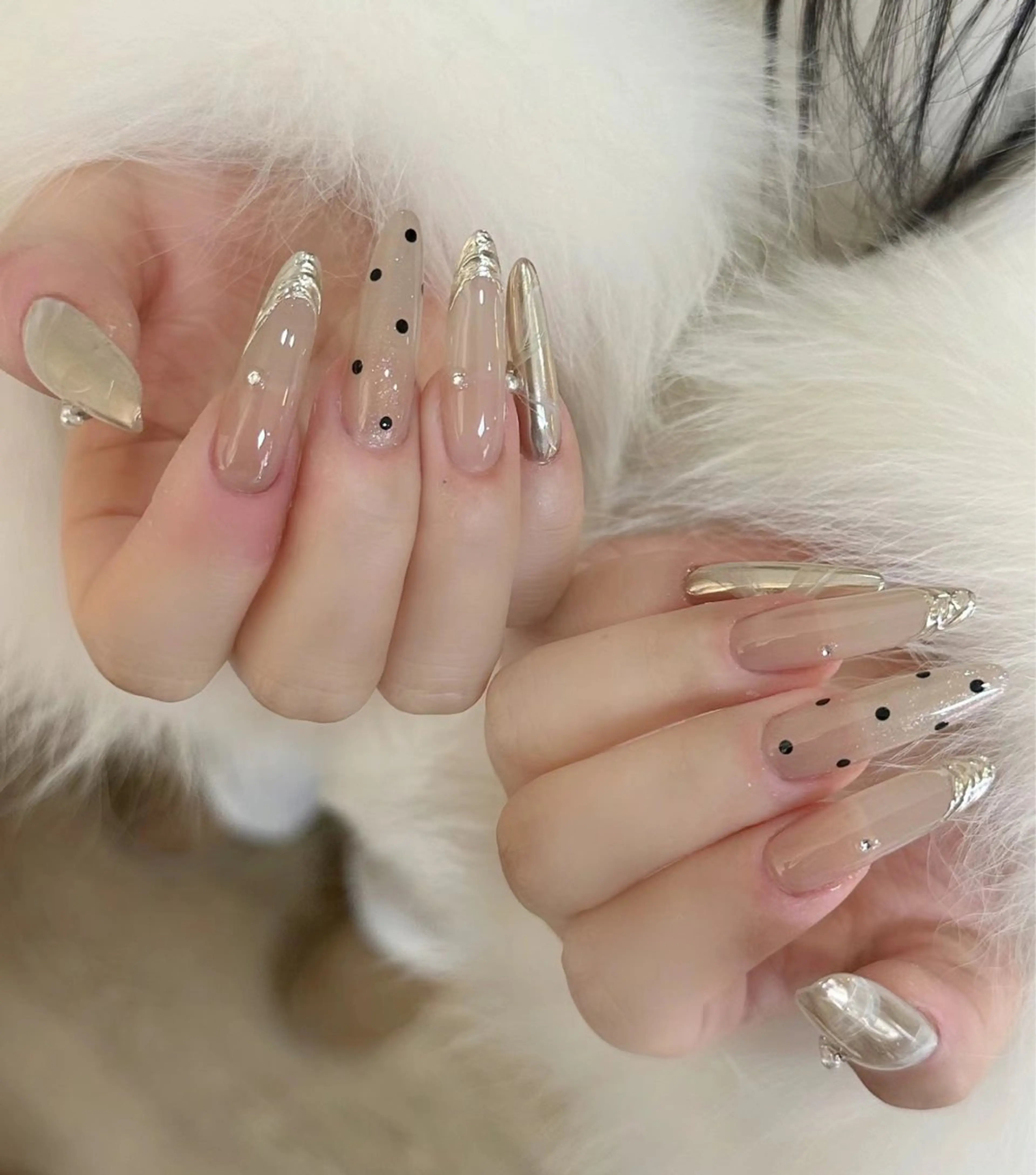 ロング長さチップ長さ出し＋150分アートし放題&パーツつけ放題の写真