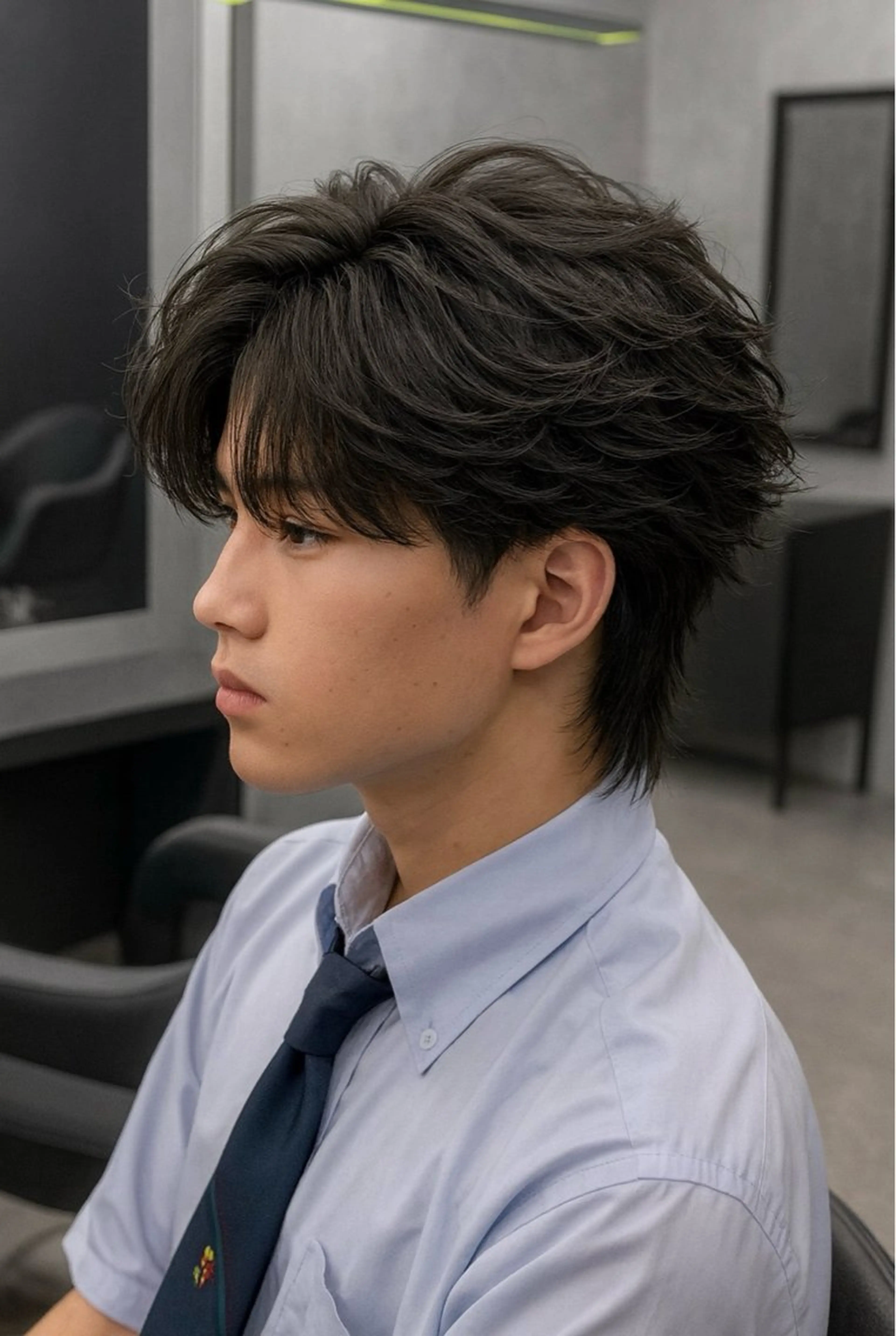 ミディアム パーマ ヘアアレンジ メンズ ミディアムパーマ メンズパーマ メンズツイストパーマ 波巻きパーマ ツイストパーマ 💥社会人パーマ 小林 海斗💥のヘアスタイル