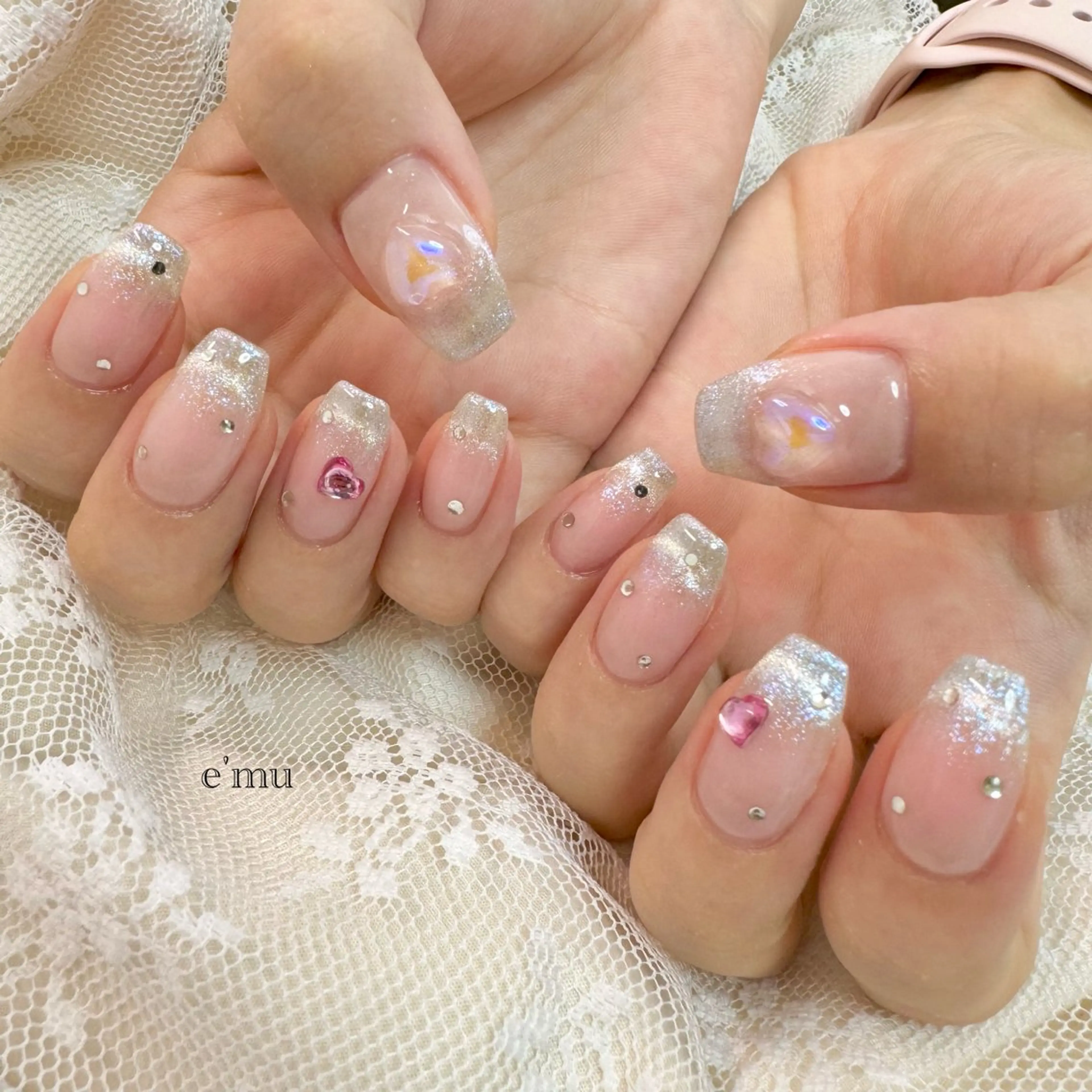 ネイル マグネットネイル ワンホンネイル ハンドネイル nail salon e'mu💐のネイルデザイン