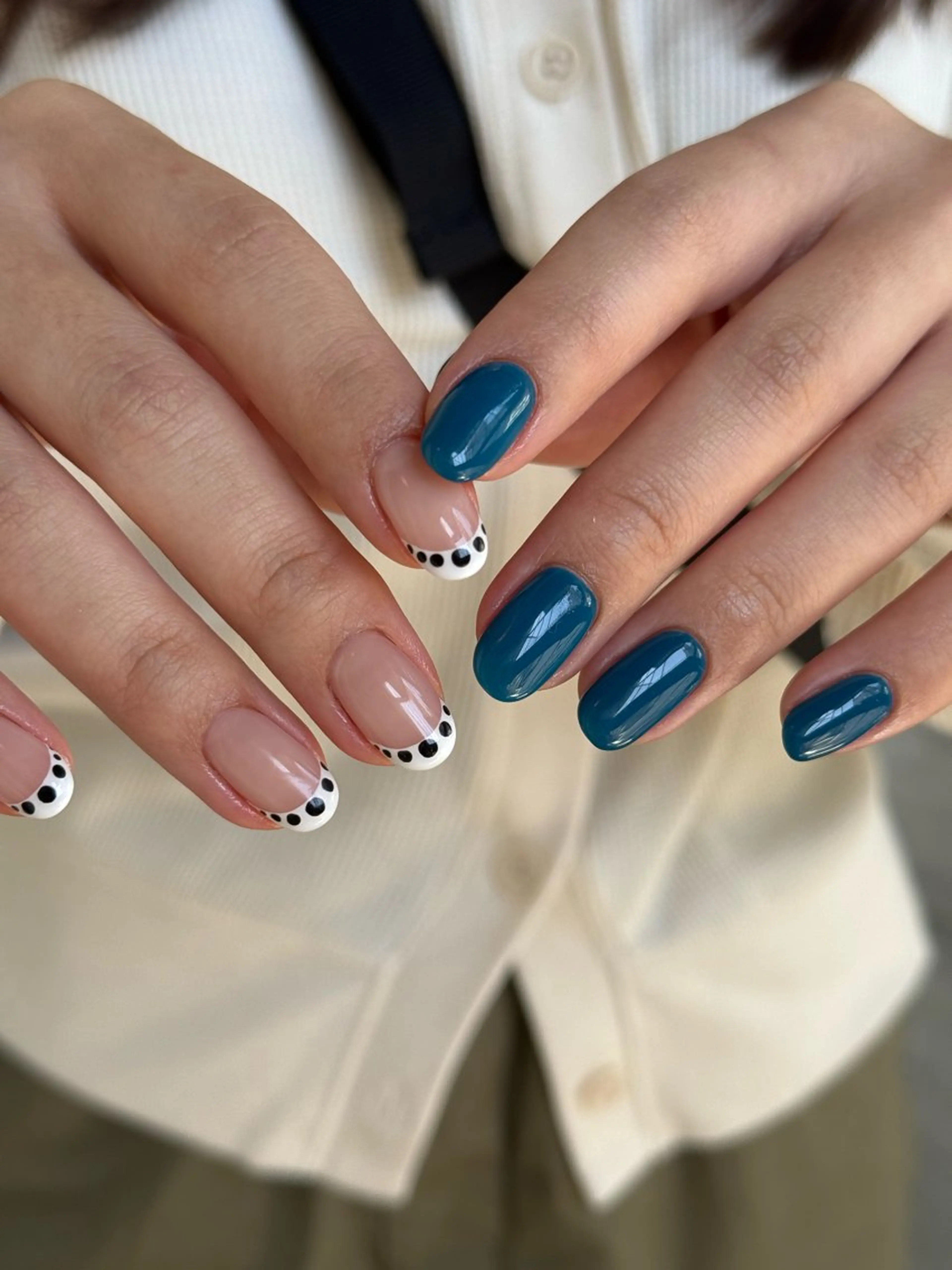 ネイル カジュアル フレンチネイル 持ち込み ニュアンスネイル オフィスネイル ハンドネイル filonnail /　kotoneのネイルデザイン