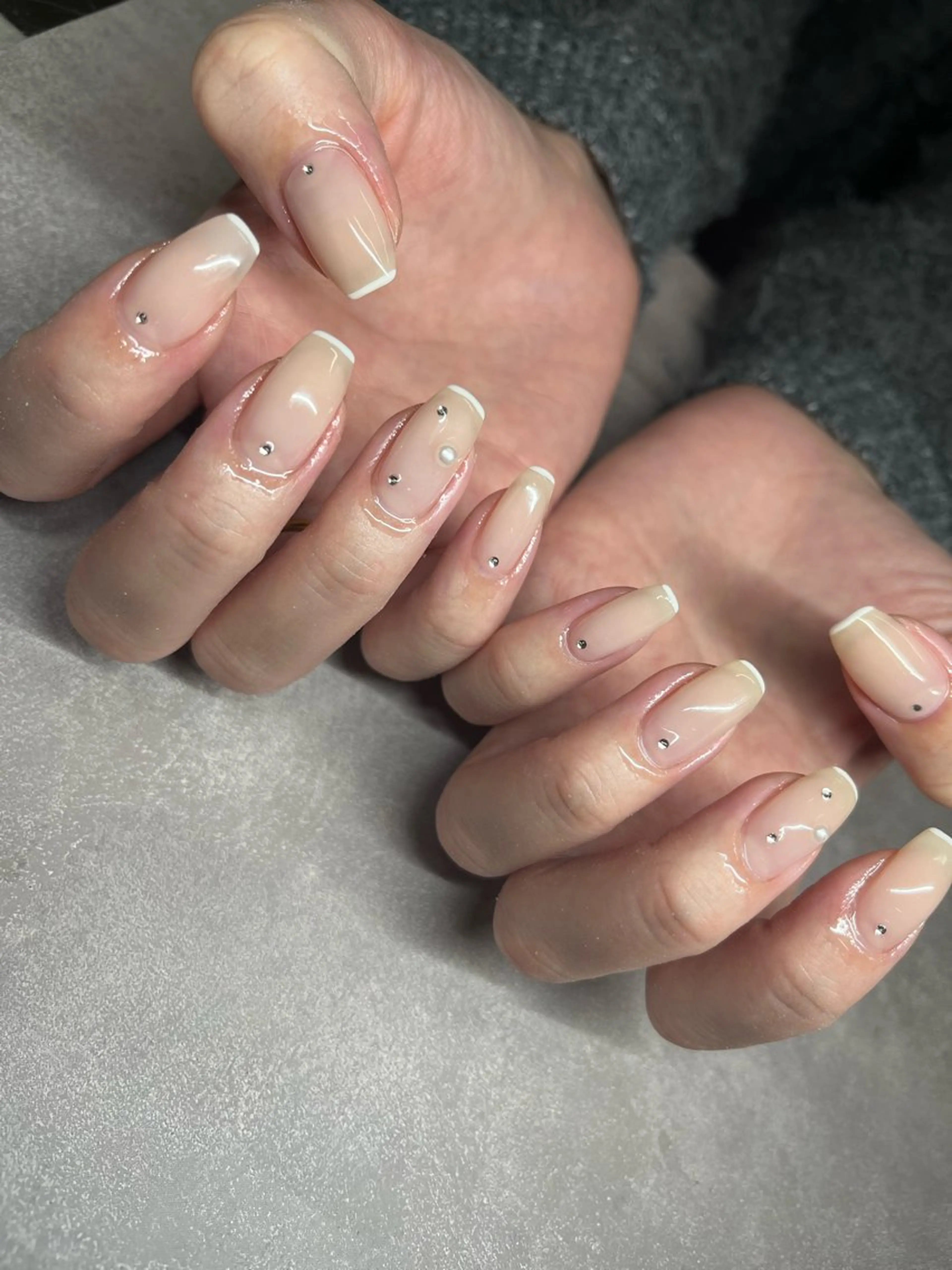 ネイル フレンチネイル シンプルネイル Daywithout Anythingのネイルデザイン