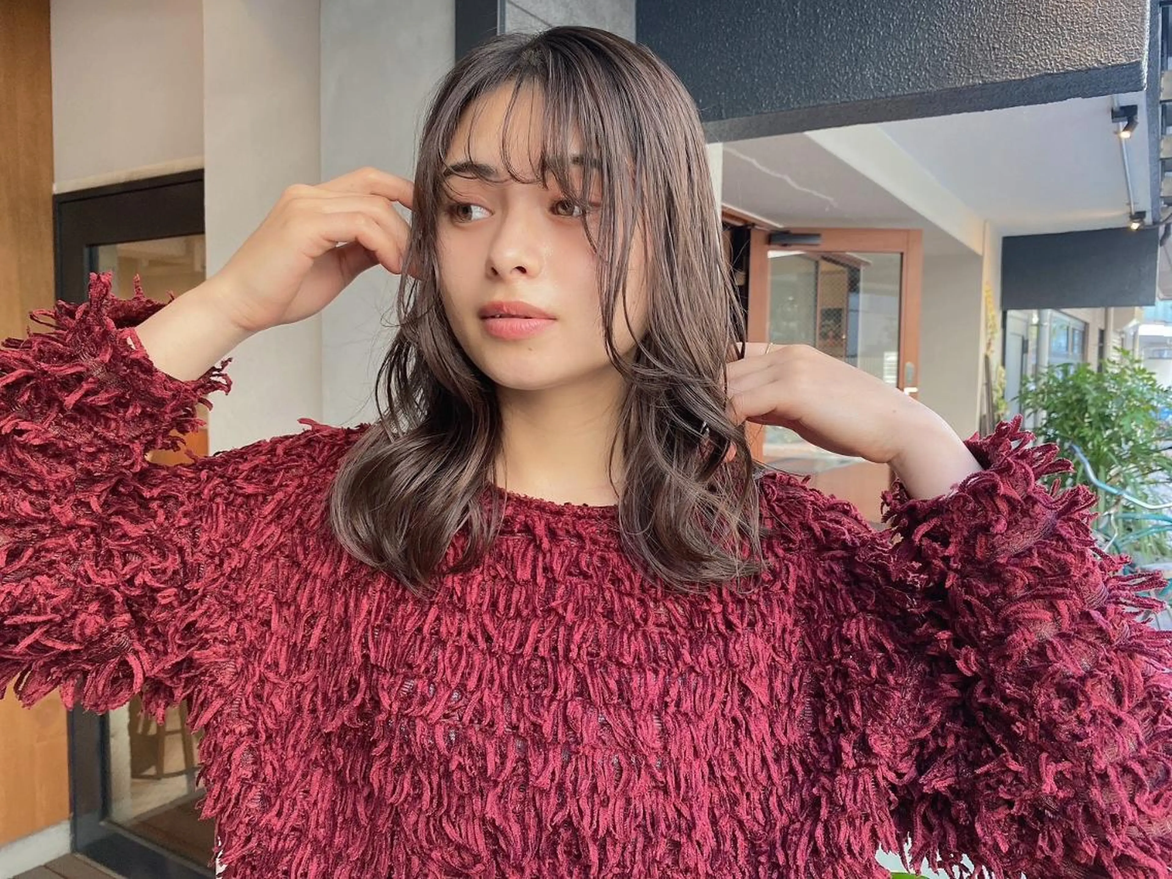 ミディアム カット ヘアカラー トリートメント ⭐️Shelter by TOKYO⭐️のヘアスタイル