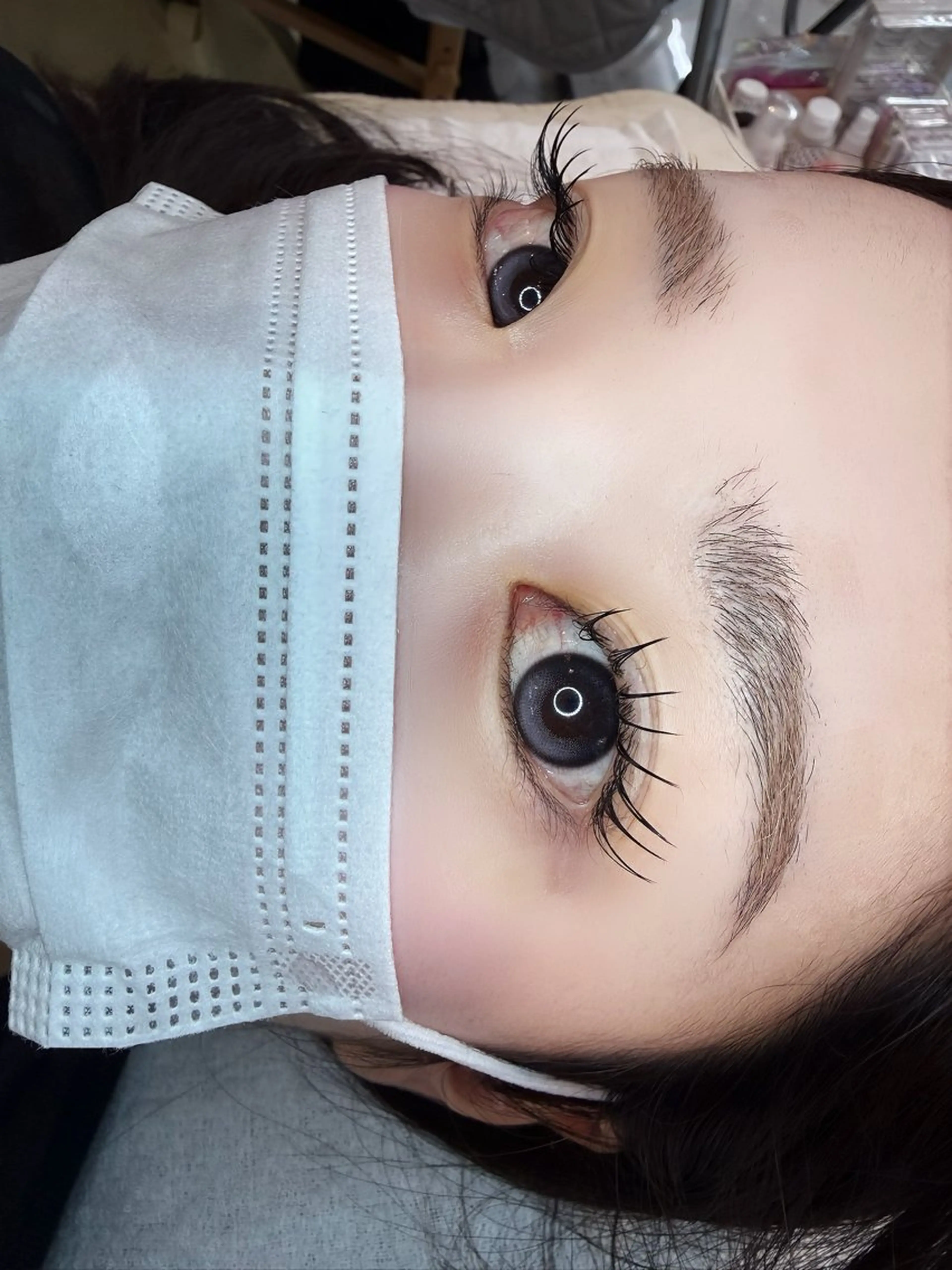 マツエク・マツパ フラットラッシュ パリジェンヌラッシュリフト まつげパーマ 一重×まつ毛パーマ マツエク 束感まつ毛/京都 優春🎀💭のマツエク・マツパデザイン