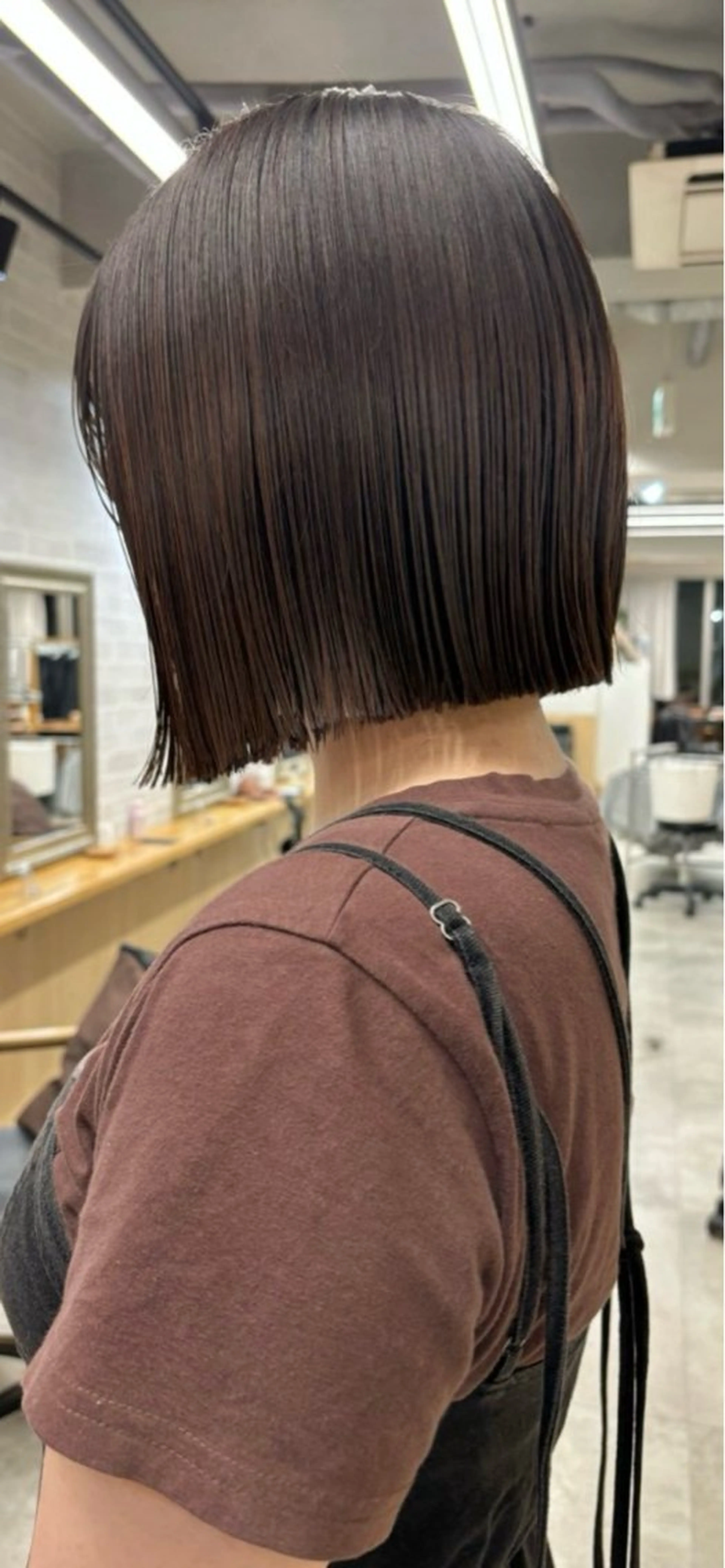 ミディアム 安部 紗菜のヘアスタイル