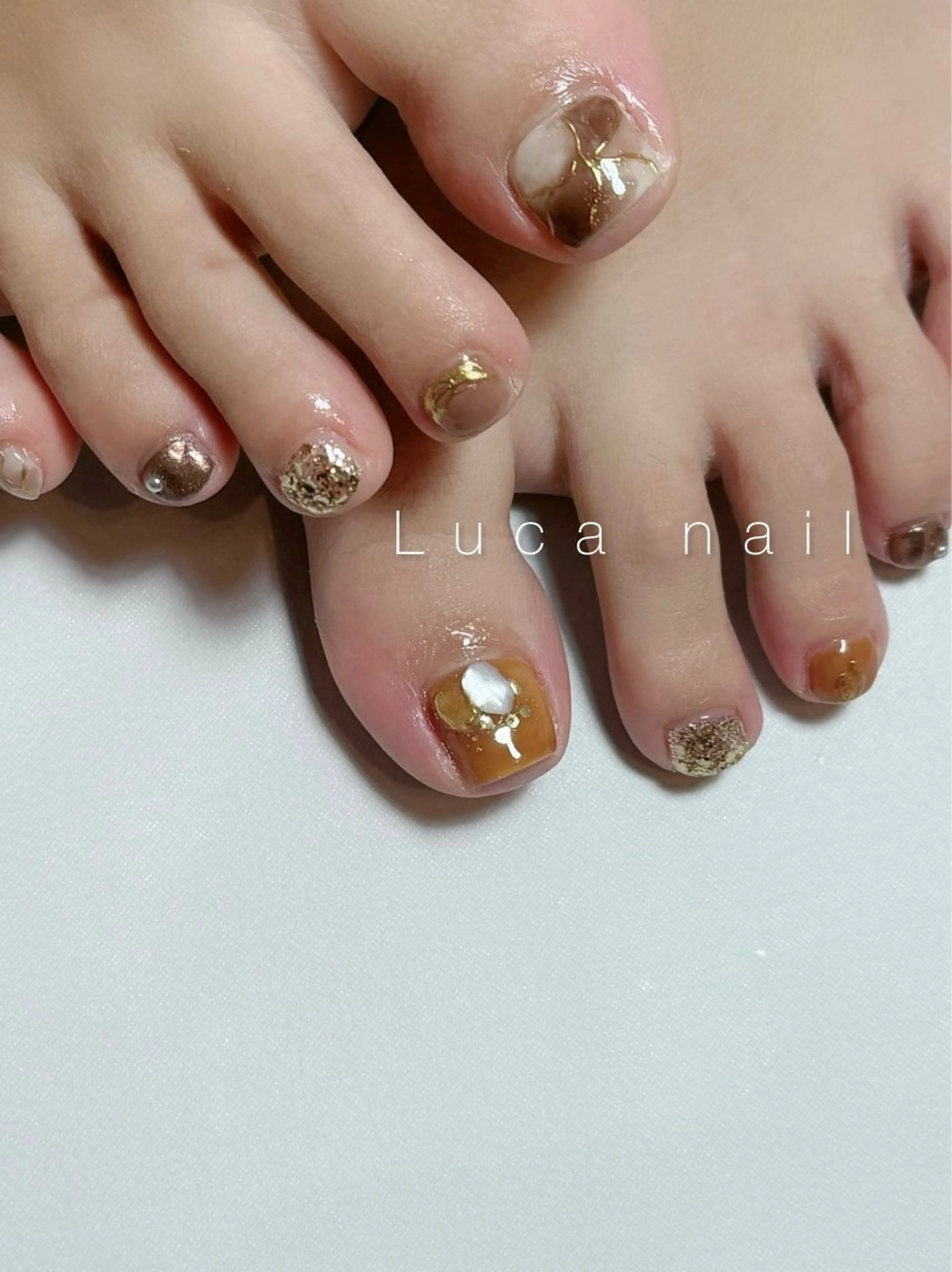 ネイル アートネイル フットネイル フットネイル Luca nailのネイルデザイン