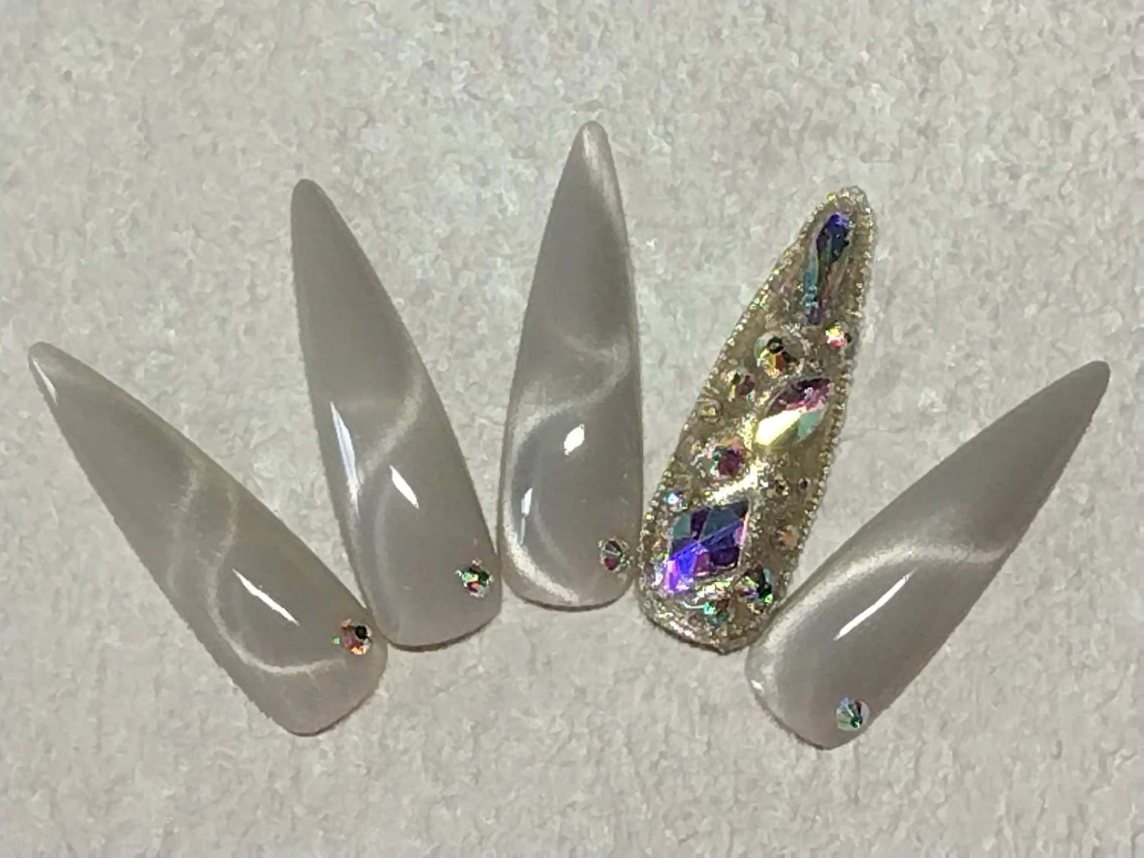 ネイル アートネイル 長さ出し スカルプネイル ハンドネイル senju 　のネイルデザイン