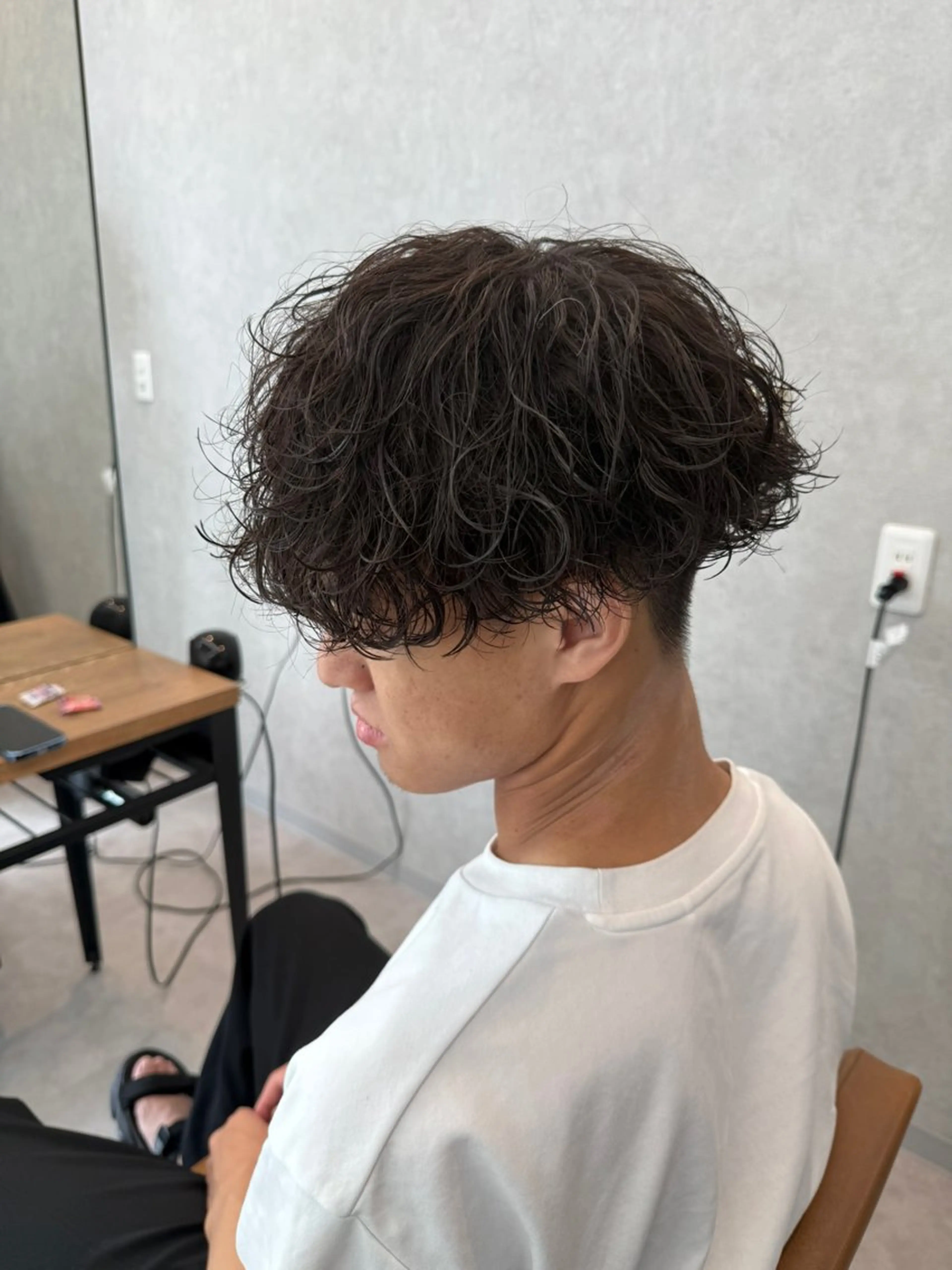 ミディアム パーマ メンズ ミディアムパーマ メンズパーマ 波巻きパーマ カット パーマ メンズパーマ職人/ 天神/tatsukiのヘアスタイル