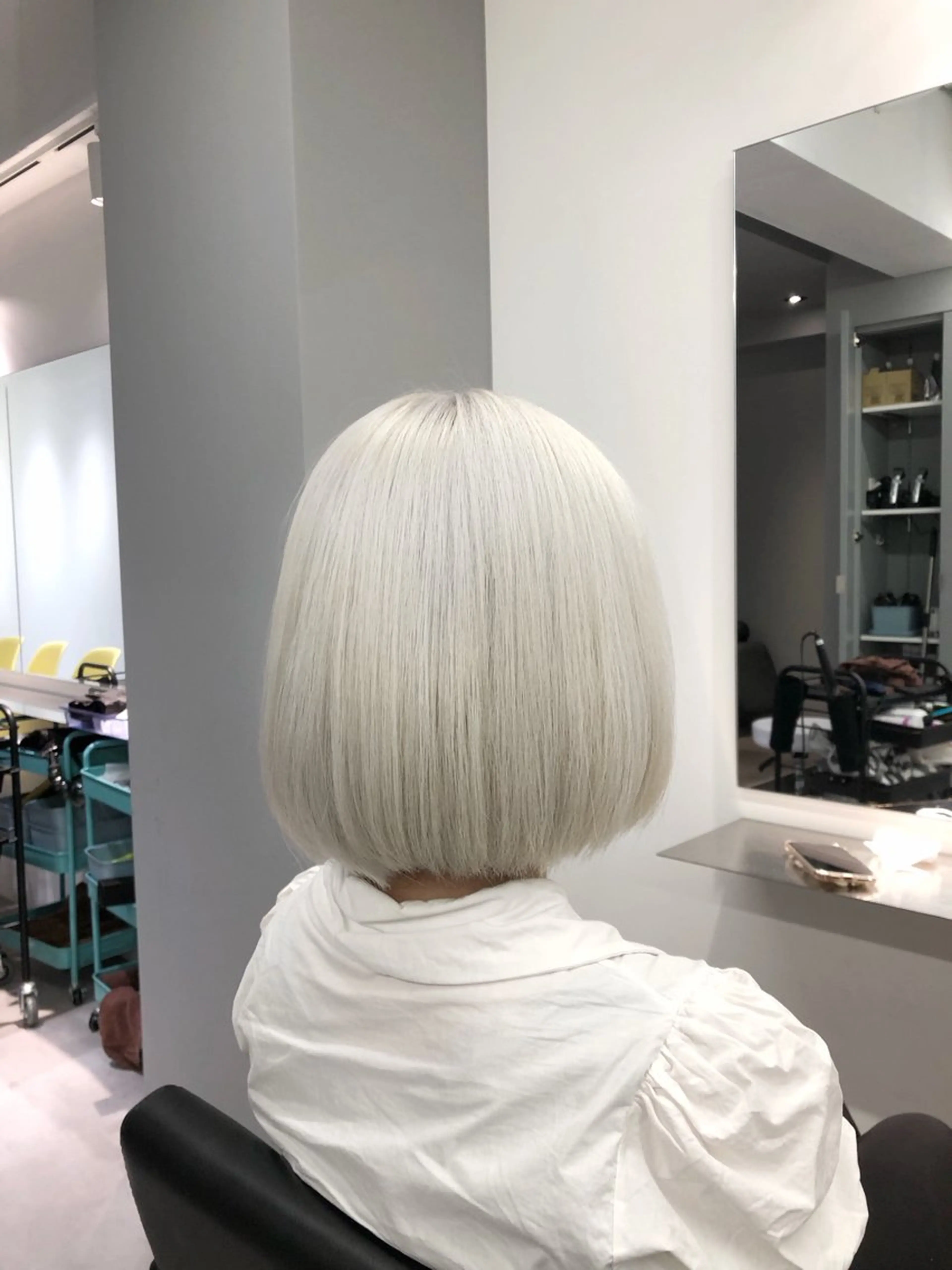 ミディアム カラー 矢島颯哉/ハイトーン ブリーチカラー💎のヘアスタイル