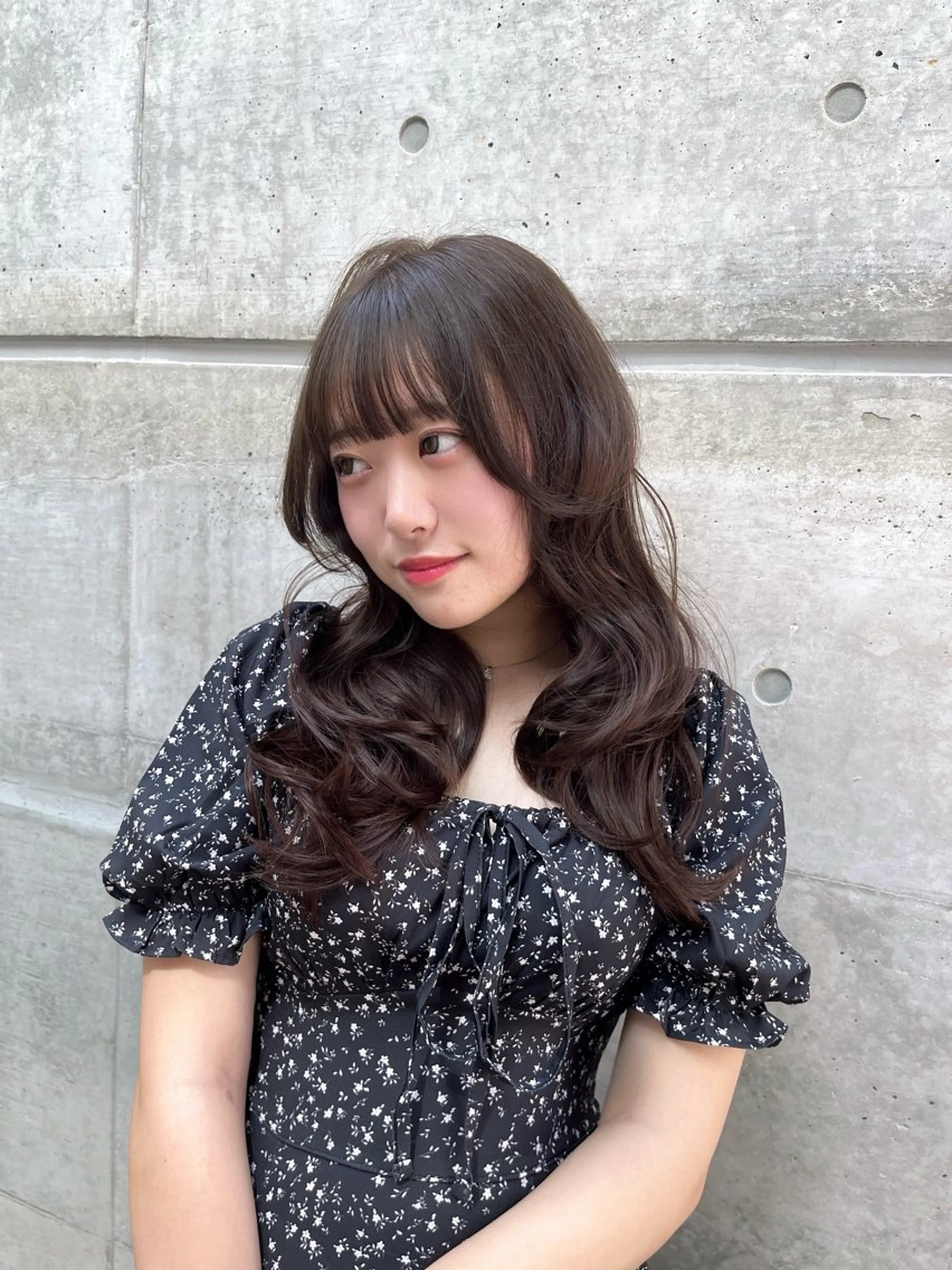 セミロング カラー ヘアアレンジ カット ヘアカラー トリートメント ヘアセット 愛されカラー🩷 はるなのヘアスタイル