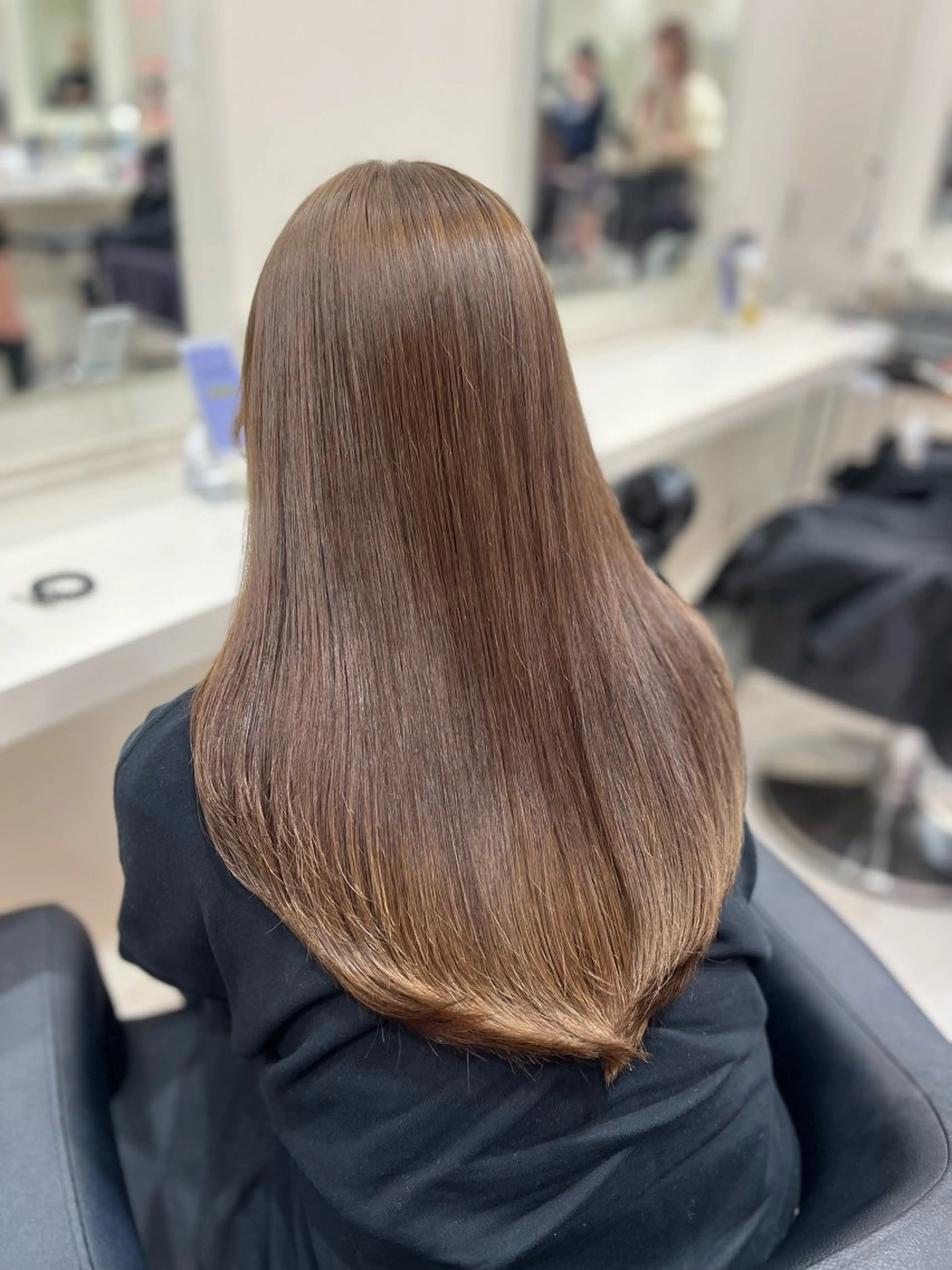 ロング カラー ベージュカラー ヘーゼル ヘアカラー ヘアセット 大人上品ベージュ 🎀HARUNAのヘアスタイル