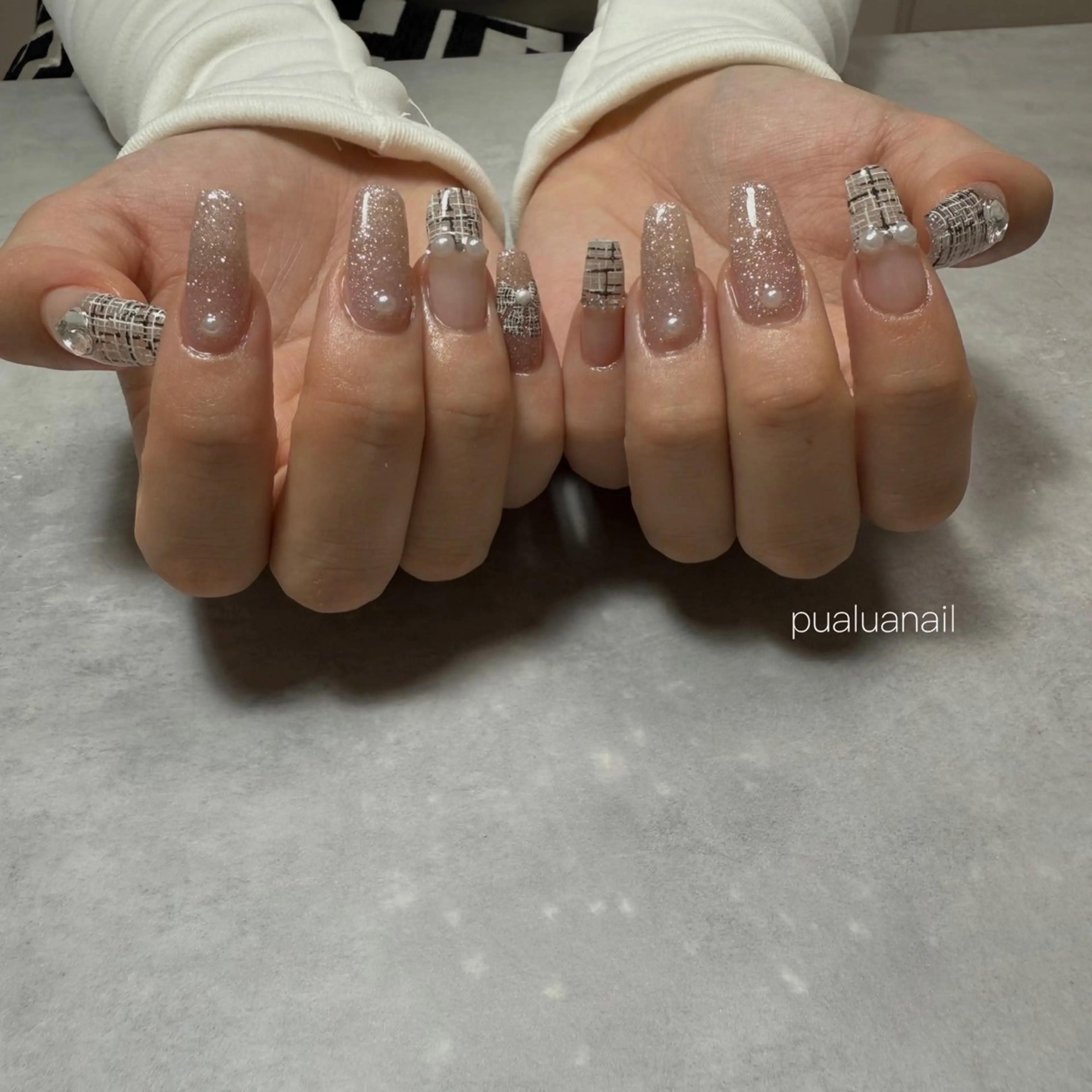 ネイル 持ち込み ハンドネイル pualua miharuのネイルデザイン