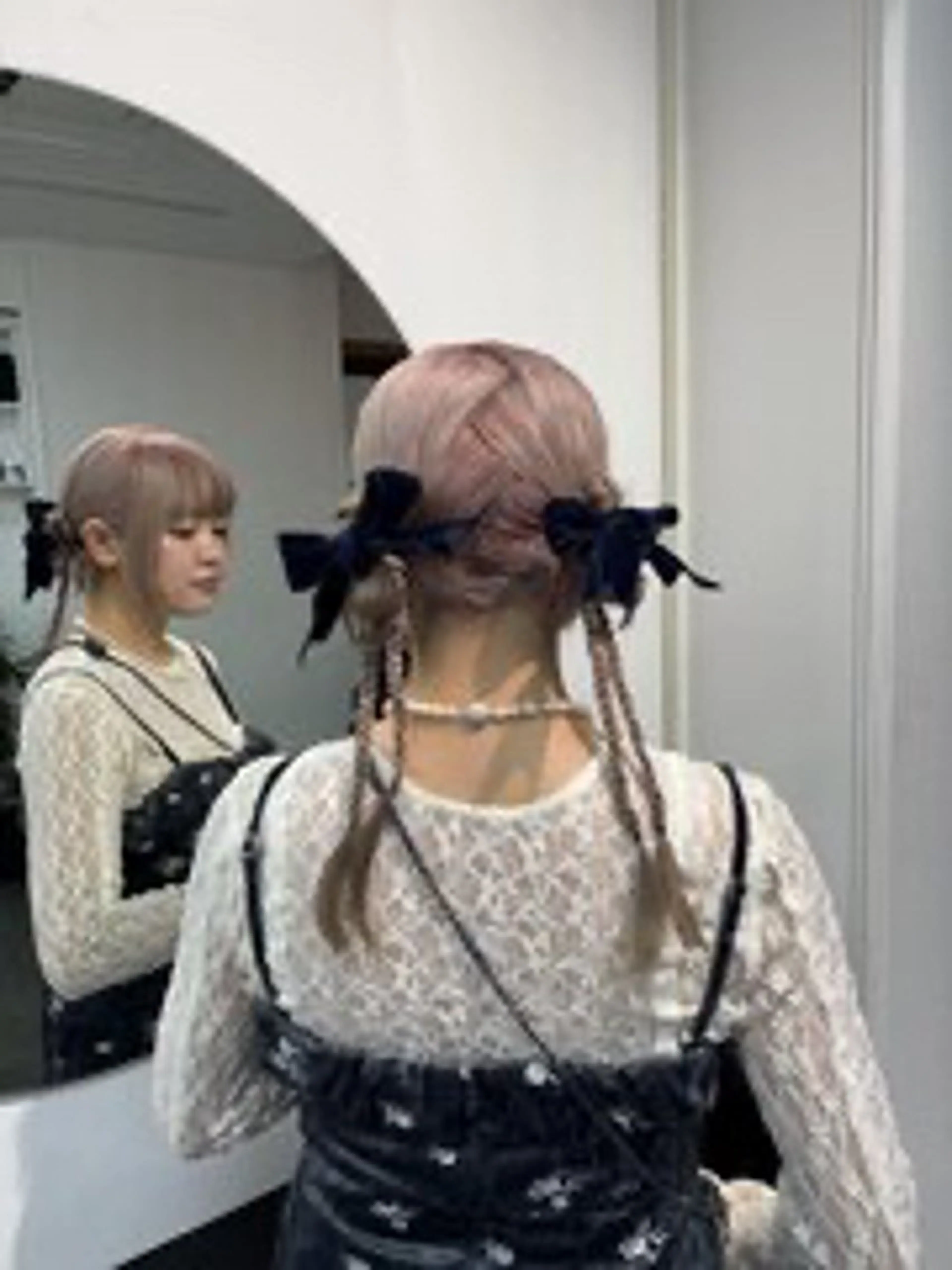 セミロング ヘアアレンジ 渡邊 美優のヘアスタイル