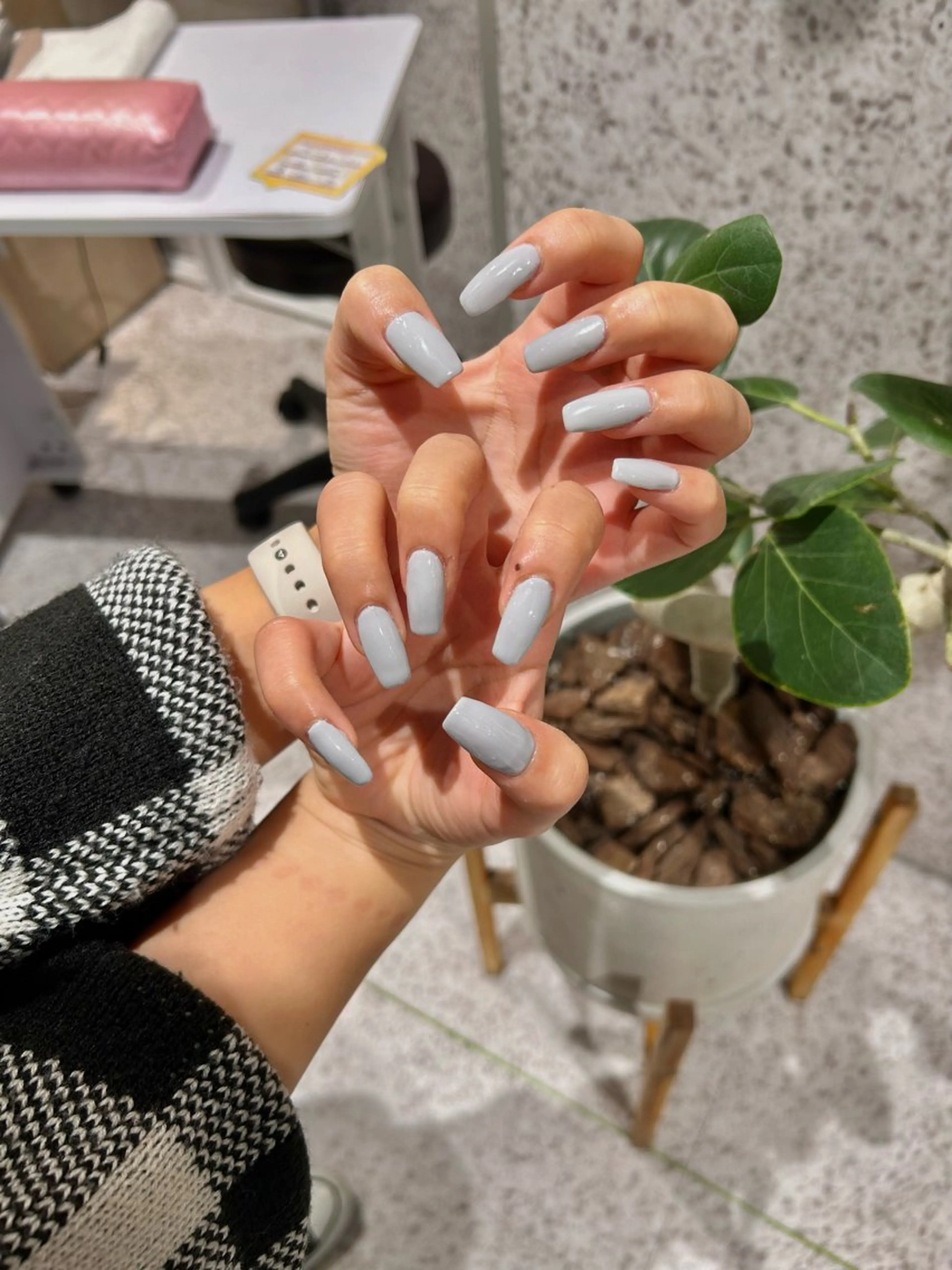 ネイル 成人式 長さ出し 韓国ネイル ショートネイル ♡ハイトーン★ ネイル/しの♡のヘアスタイル