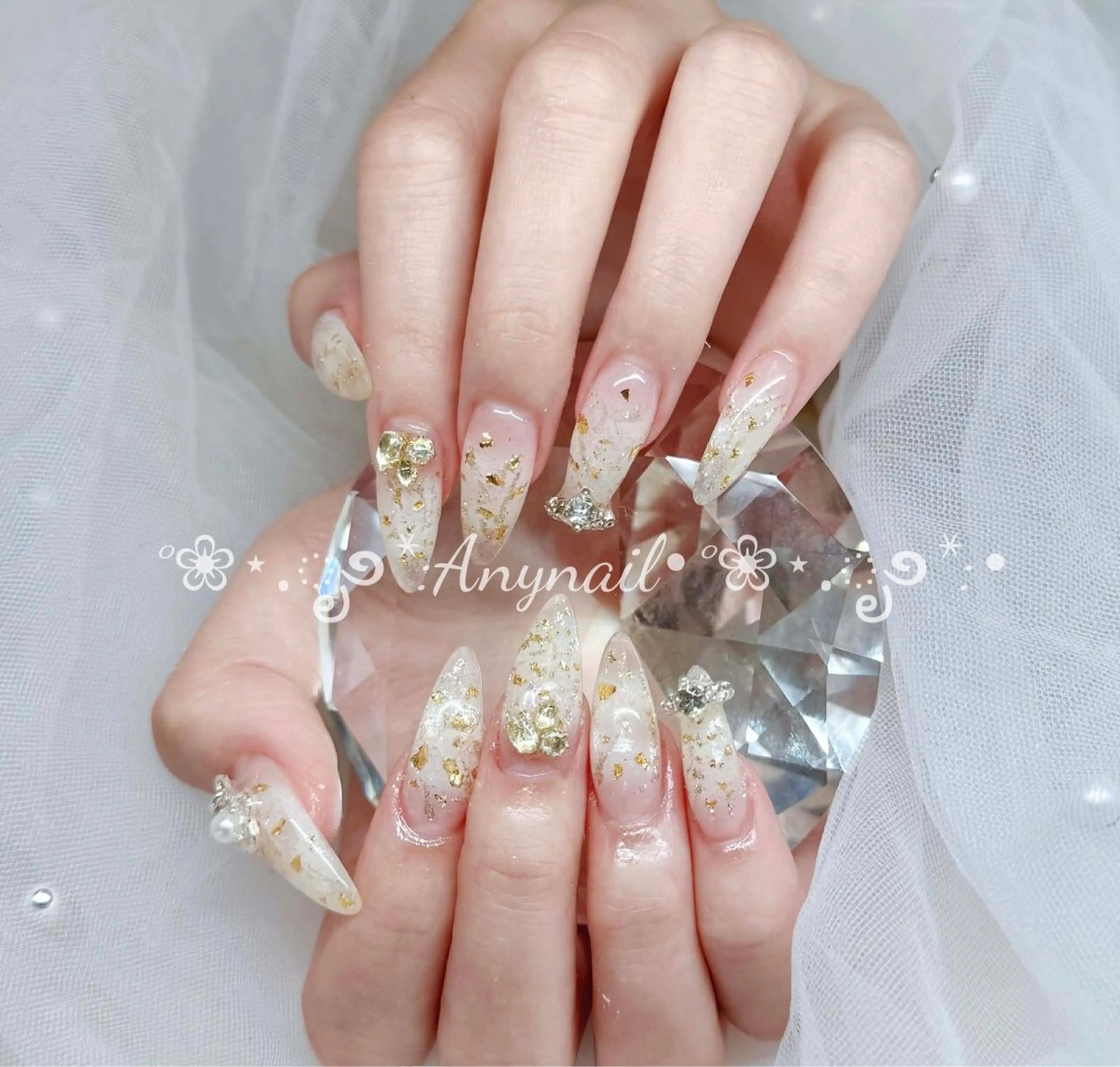 ネイル アートネイル ジェルネイル 韓国ネイル ニュアンスネイル ハンドネイル Any nail新大久保店のネイルデザイン