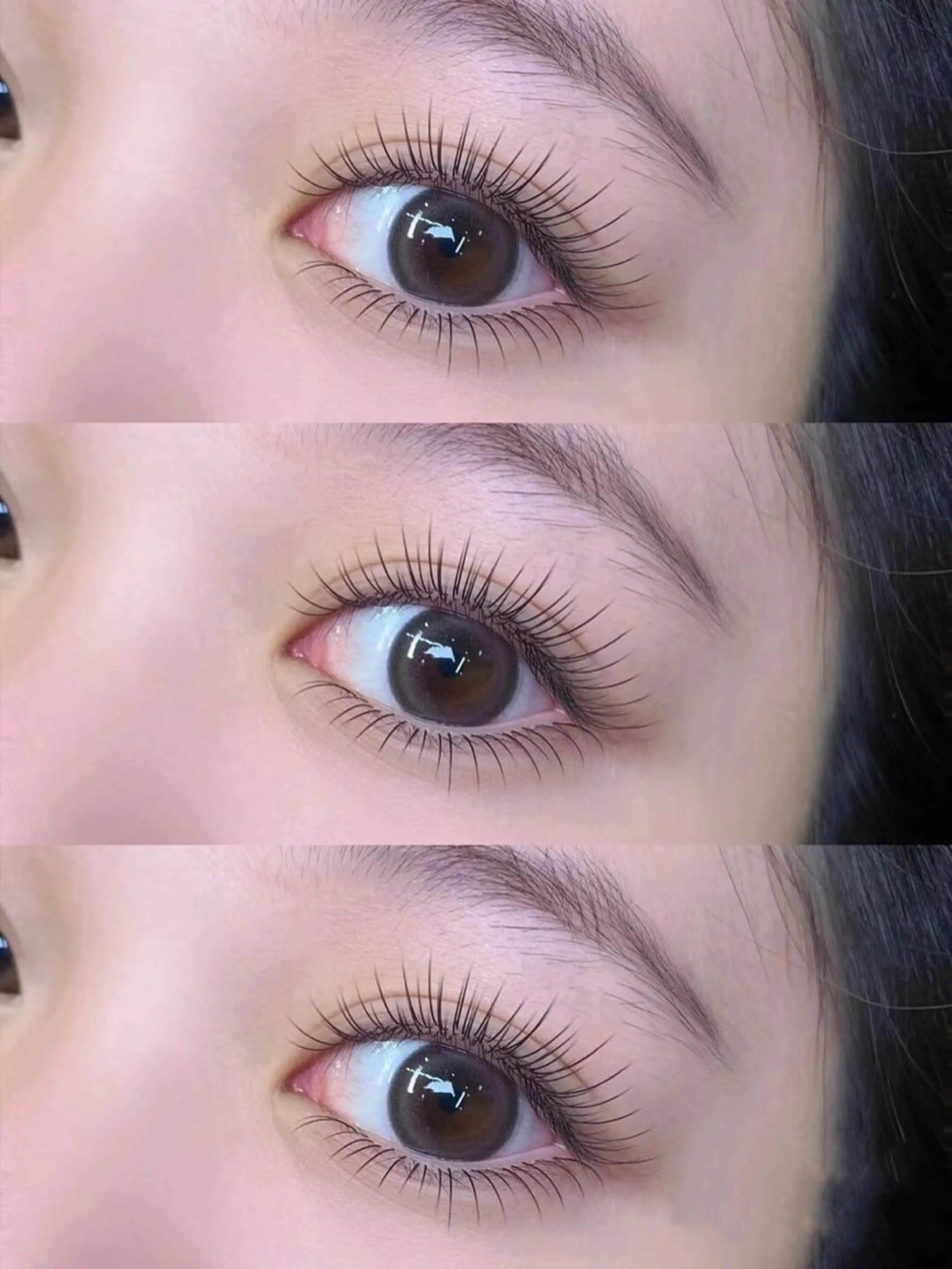 マツエク・マツパ バインドロック カラーマツエク フラットラッシュ ナチュラル パリジェンヌラッシュリフト YK• マツエクサロンのマツエク・マツパデザイン