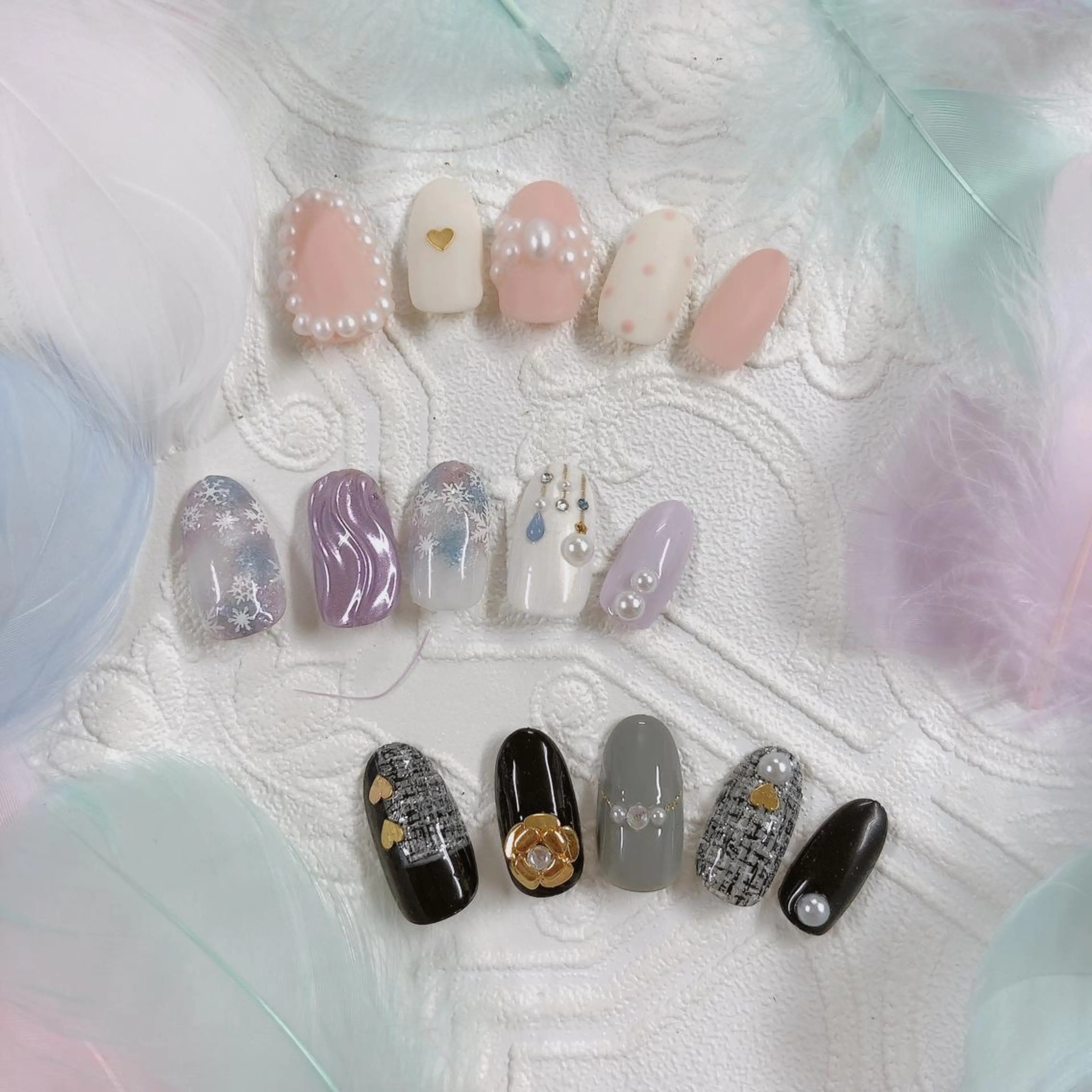 ネイル 冬ネイル クリスマス ono megumiのネイルデザイン