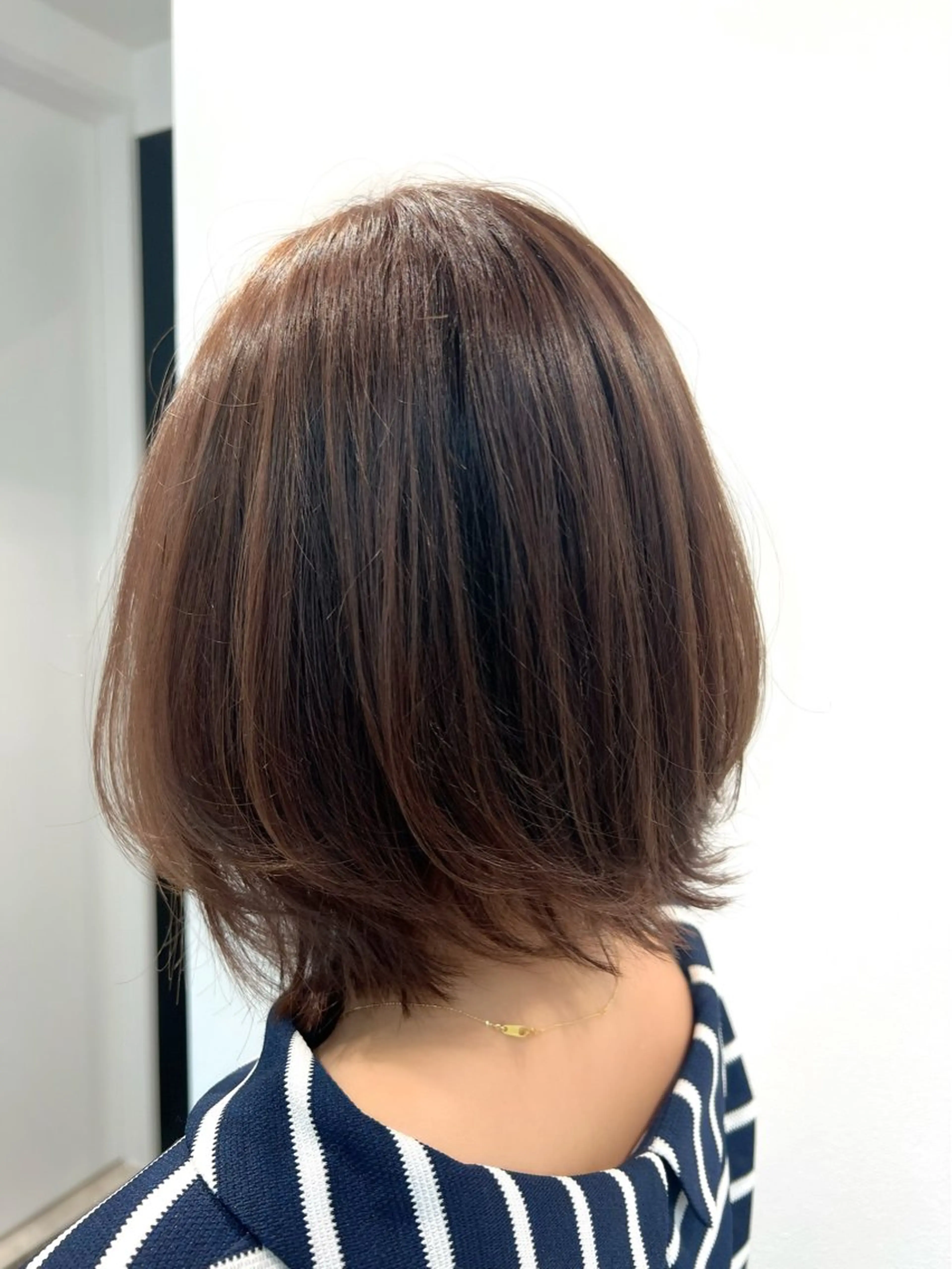 ミディアム くびれヘア レイヤーカット カット ヘアカラー トリートメント 鶴岡 心斗のヘアスタイル