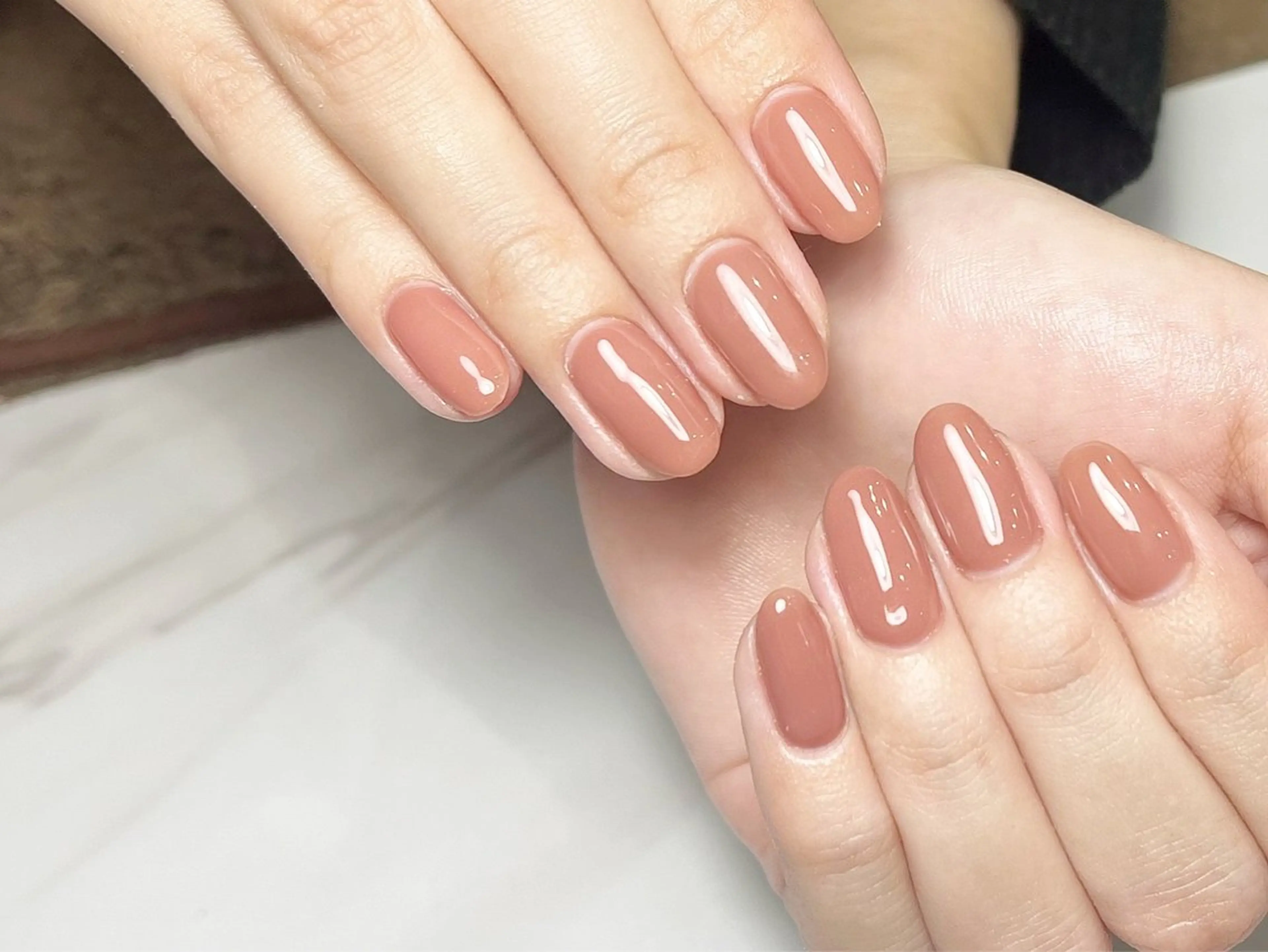 オフあり【銀座】【ハンドネイルモデルを募集】【パラジェル】【ワンカラー】※施術の目安時間のご確認をお願いしますの写真