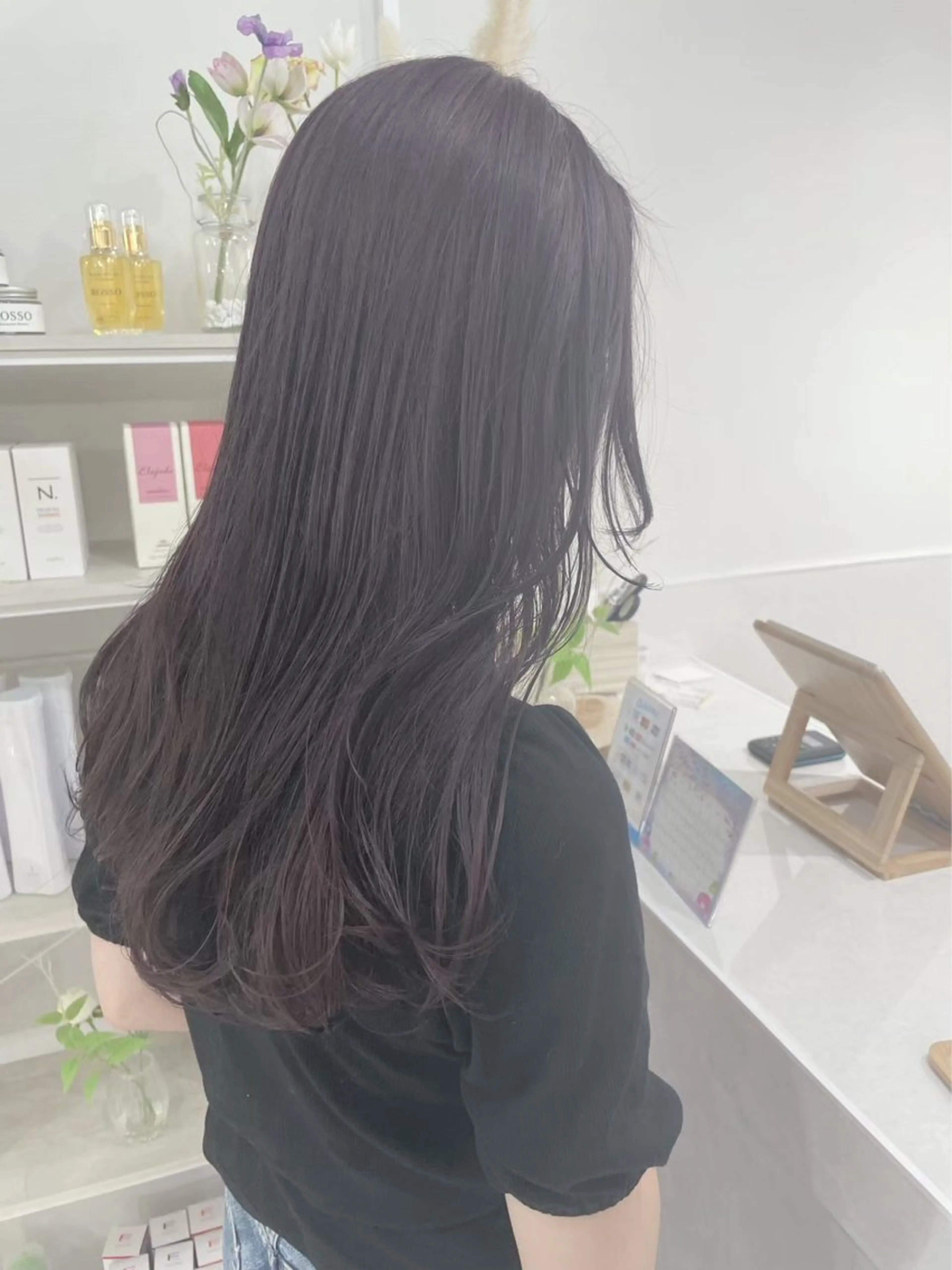 ロング カラー ブラウンカラー ラベンダーカラー SHOEI 【nero】のヘアスタイル