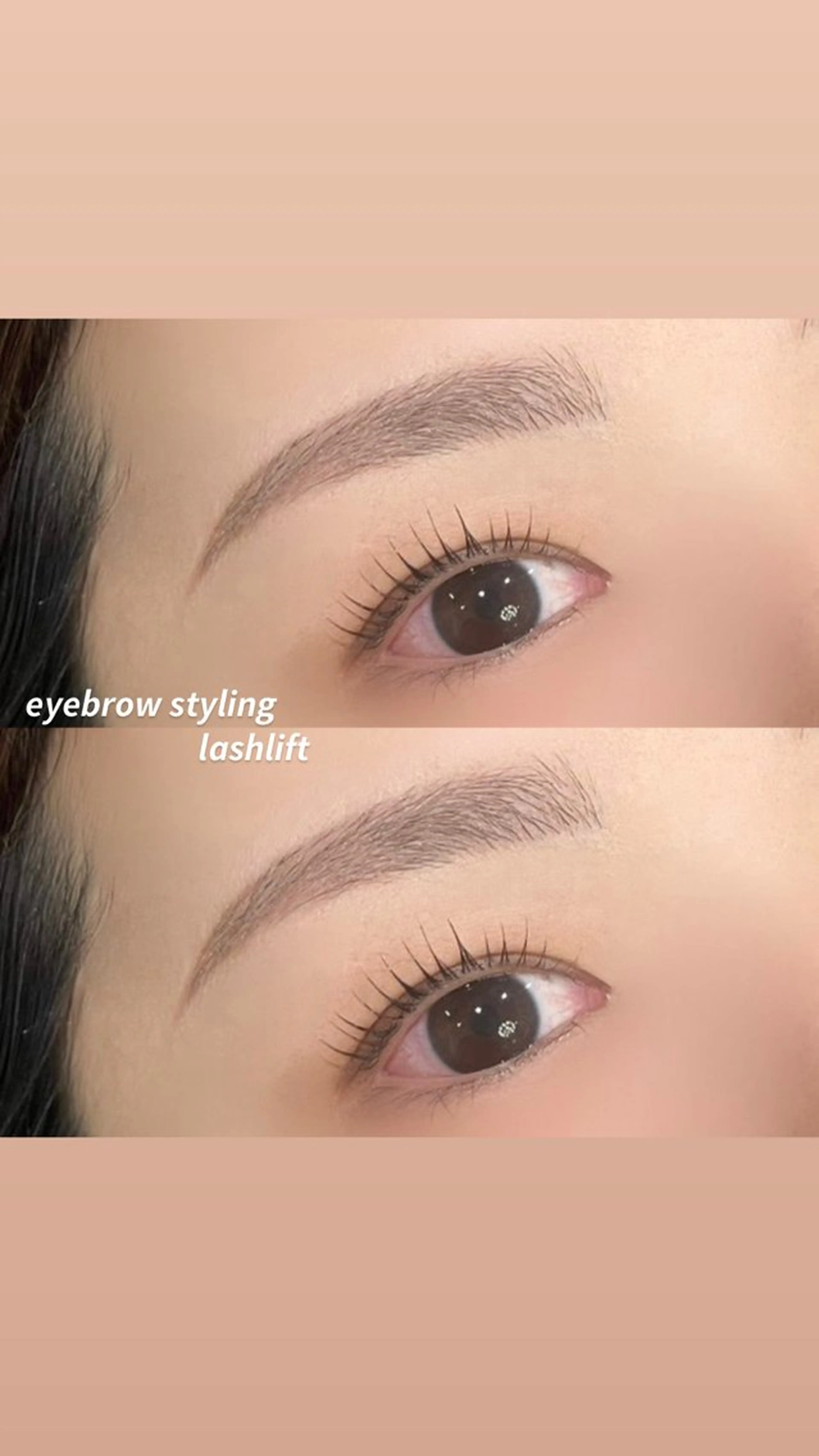 ☘️同時に垢抜け☘️ 眉毛スタイリング＋まつげパーマsetメニュー　ラッシュリフトor パリジェンヌ変更可の写真