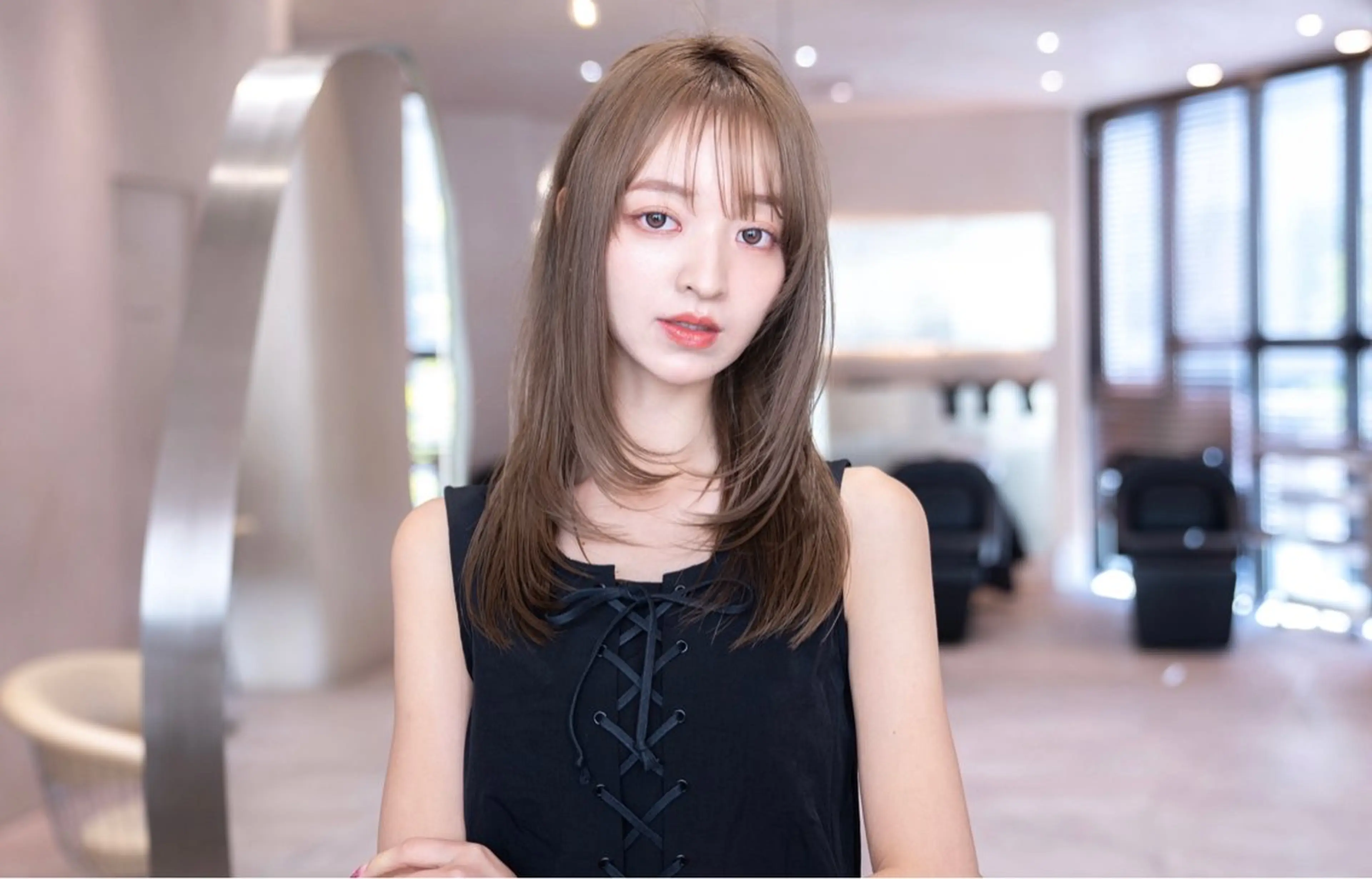 セミロング カラー ヘアアレンジ 新宿/美容師× ヘアメイク SAYAのヘアスタイル