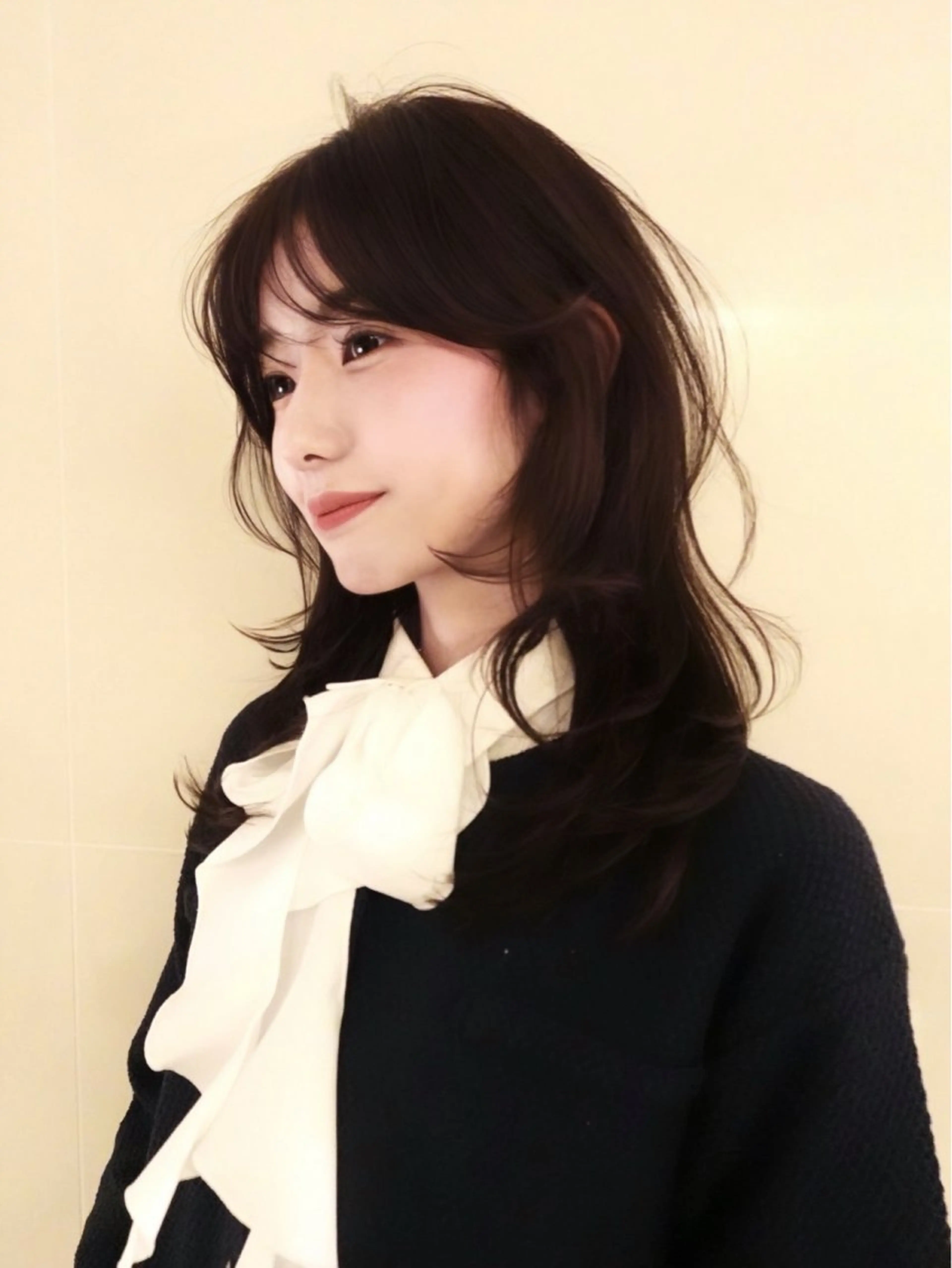 セミロング カット ヘアカラー トリートメント 🎀盛れるアレンジ/ 艶カラー🩰rioのヘアスタイル