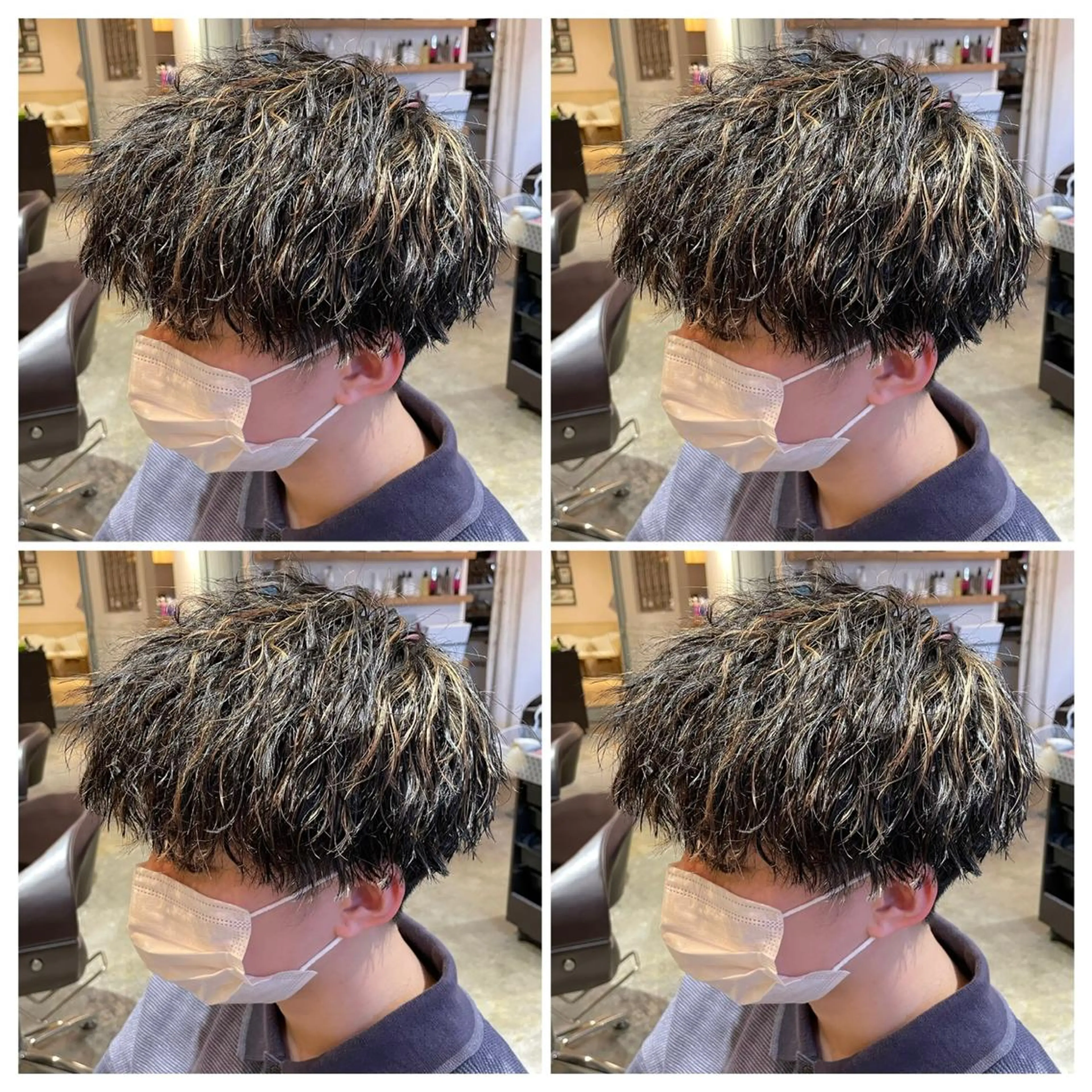 パーマ メンズ カット パーマ トリートメント 💎髪質改善／艶髪 荻原💎のヘアスタイル