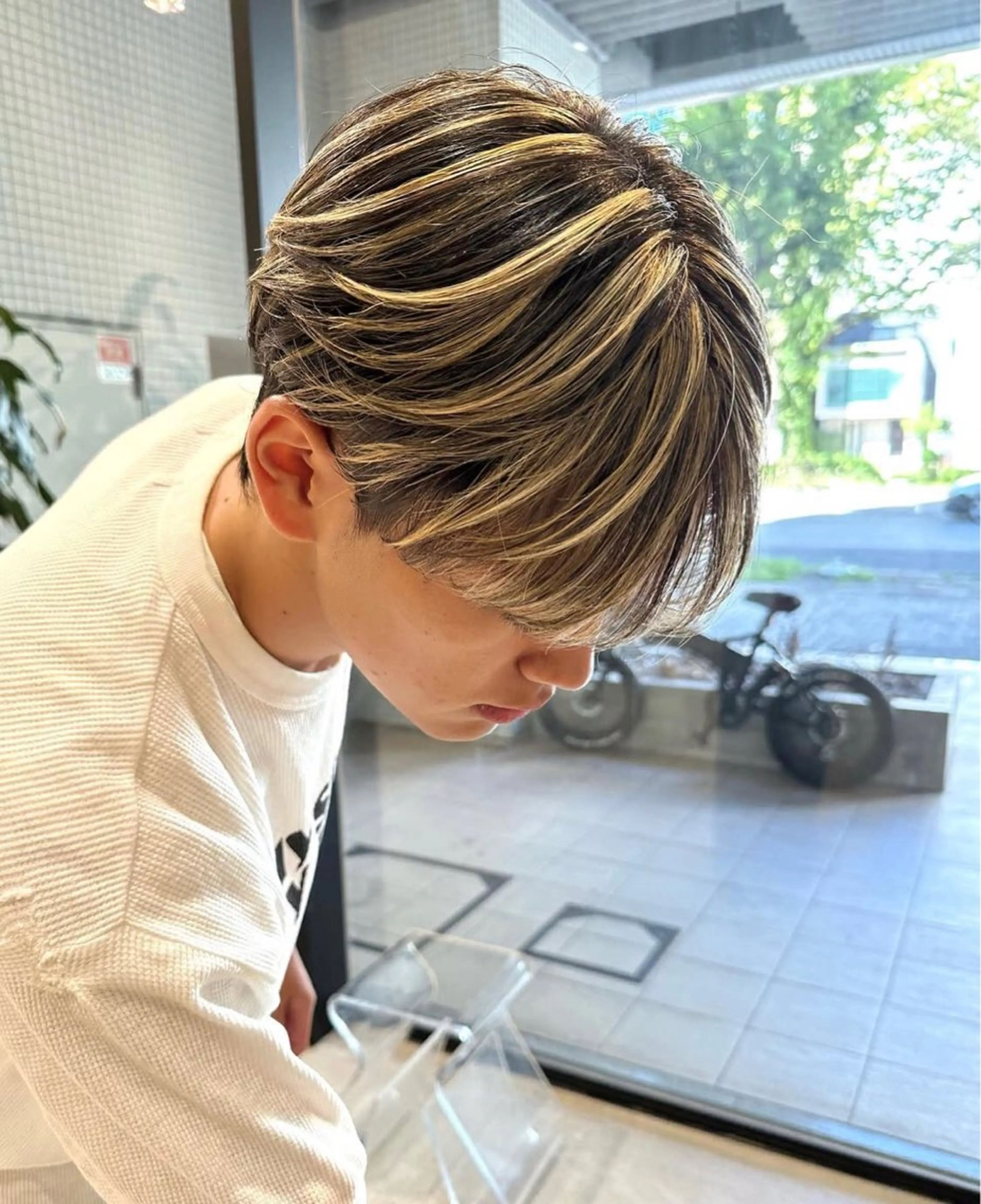 メンズ 名古屋/落ちる黒 黒染め落としのヘアスタイル
