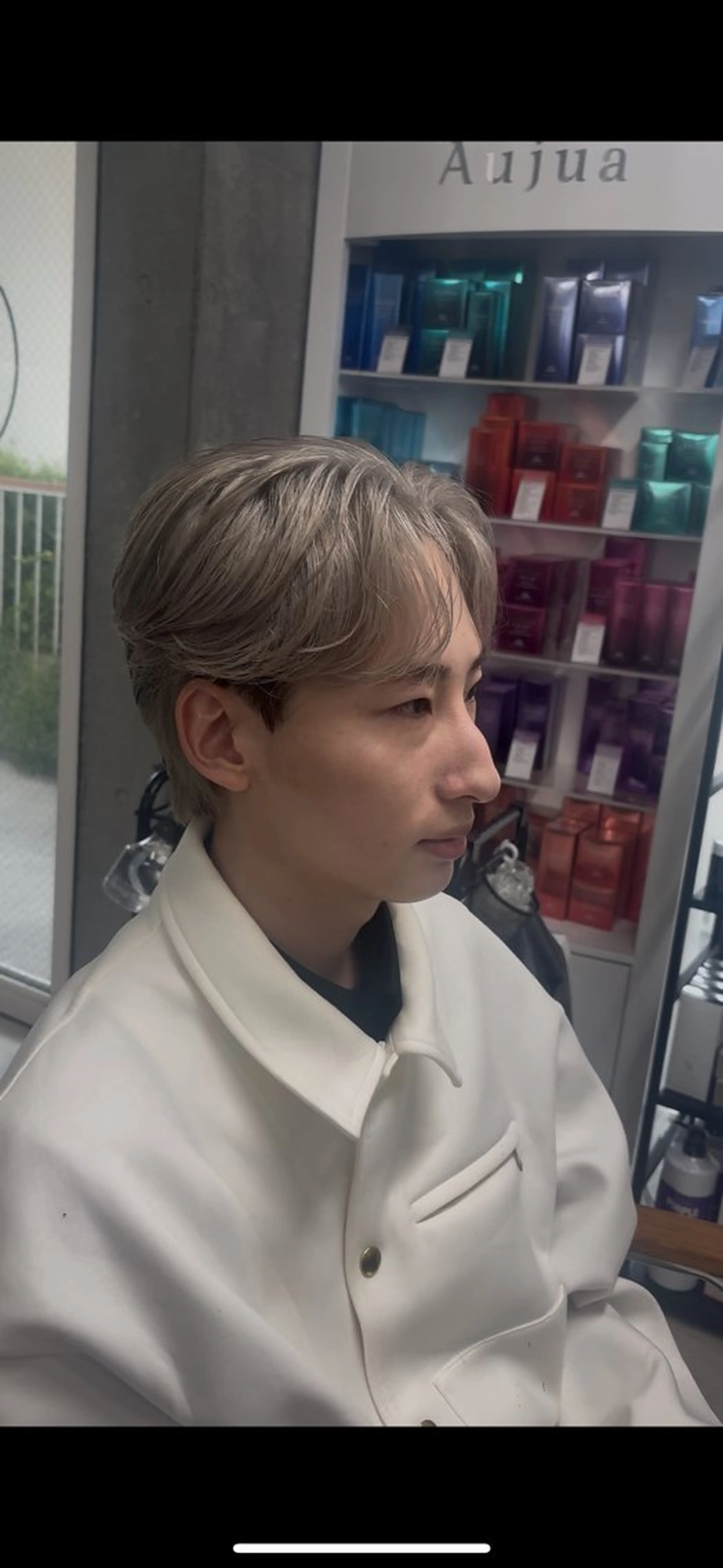 メンズ センターパート メンズパーマ特化 園田　楓莉のヘアスタイル