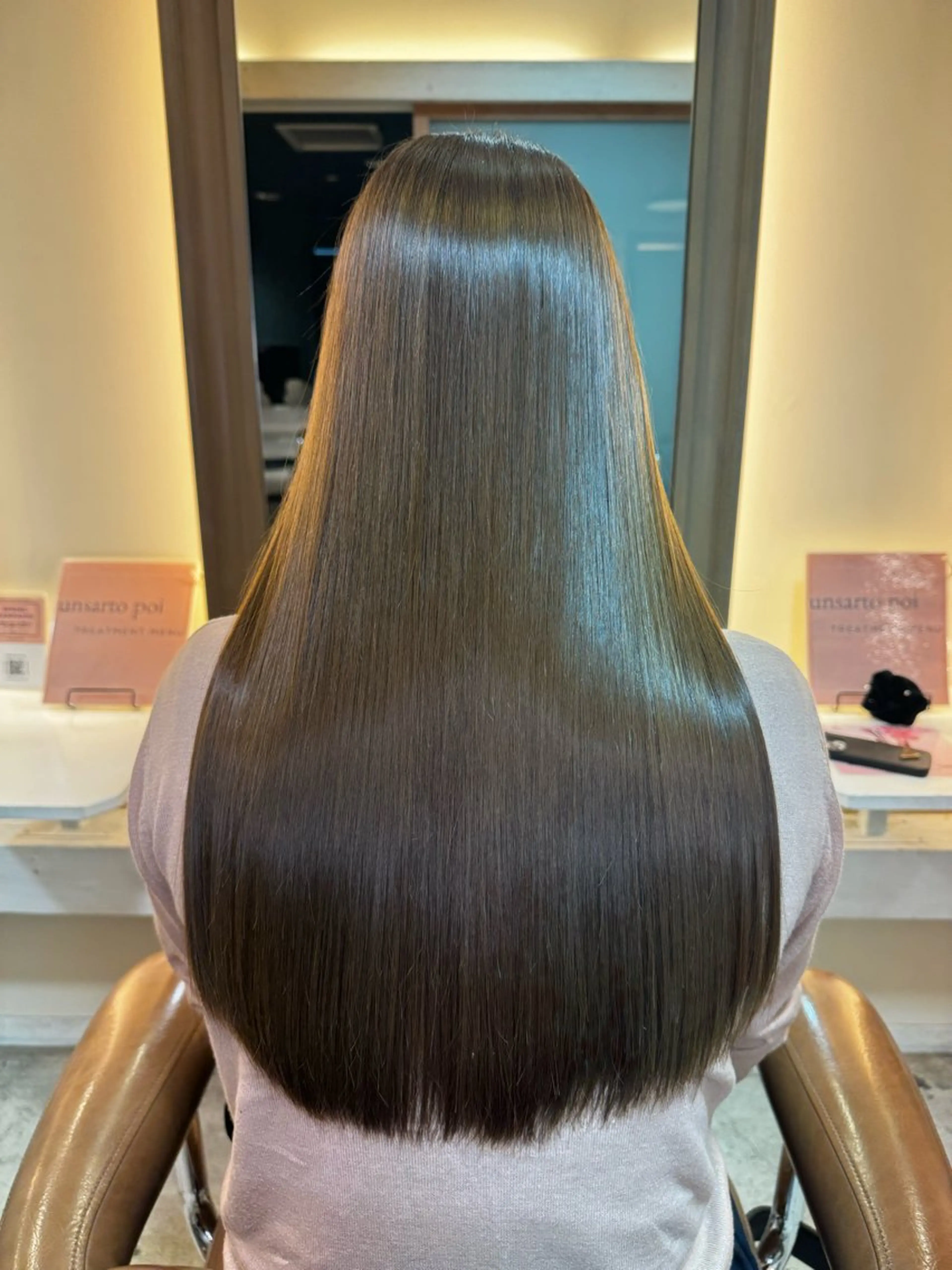 【ミニモ学割】⛄️U24似合わせカット＋ストレート(縮毛矯正)🪐※新規限定✨️※ロング料金の写真