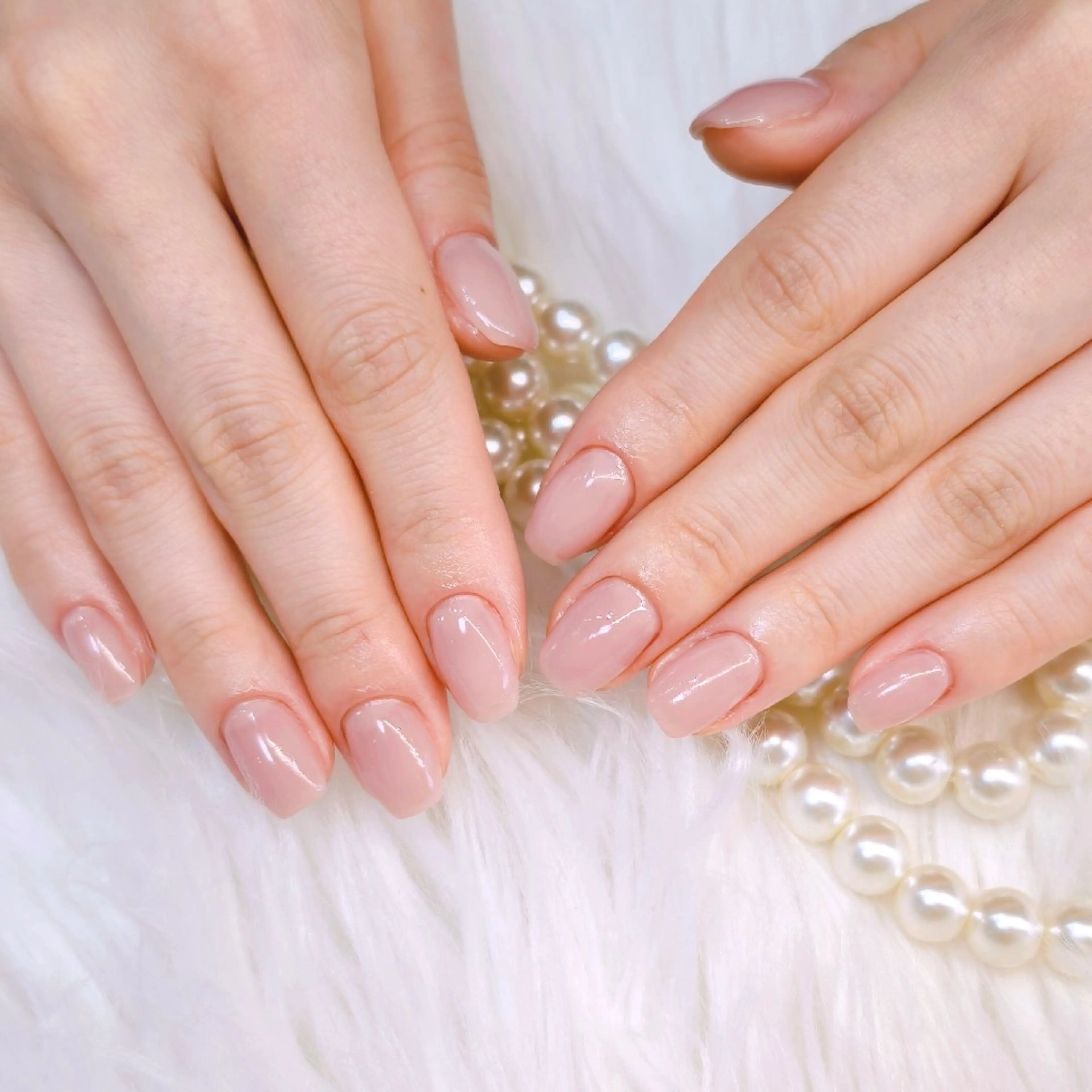 ネイル ピンク シンプルネイル U.NI所属・森川 雪のネイルデザイン