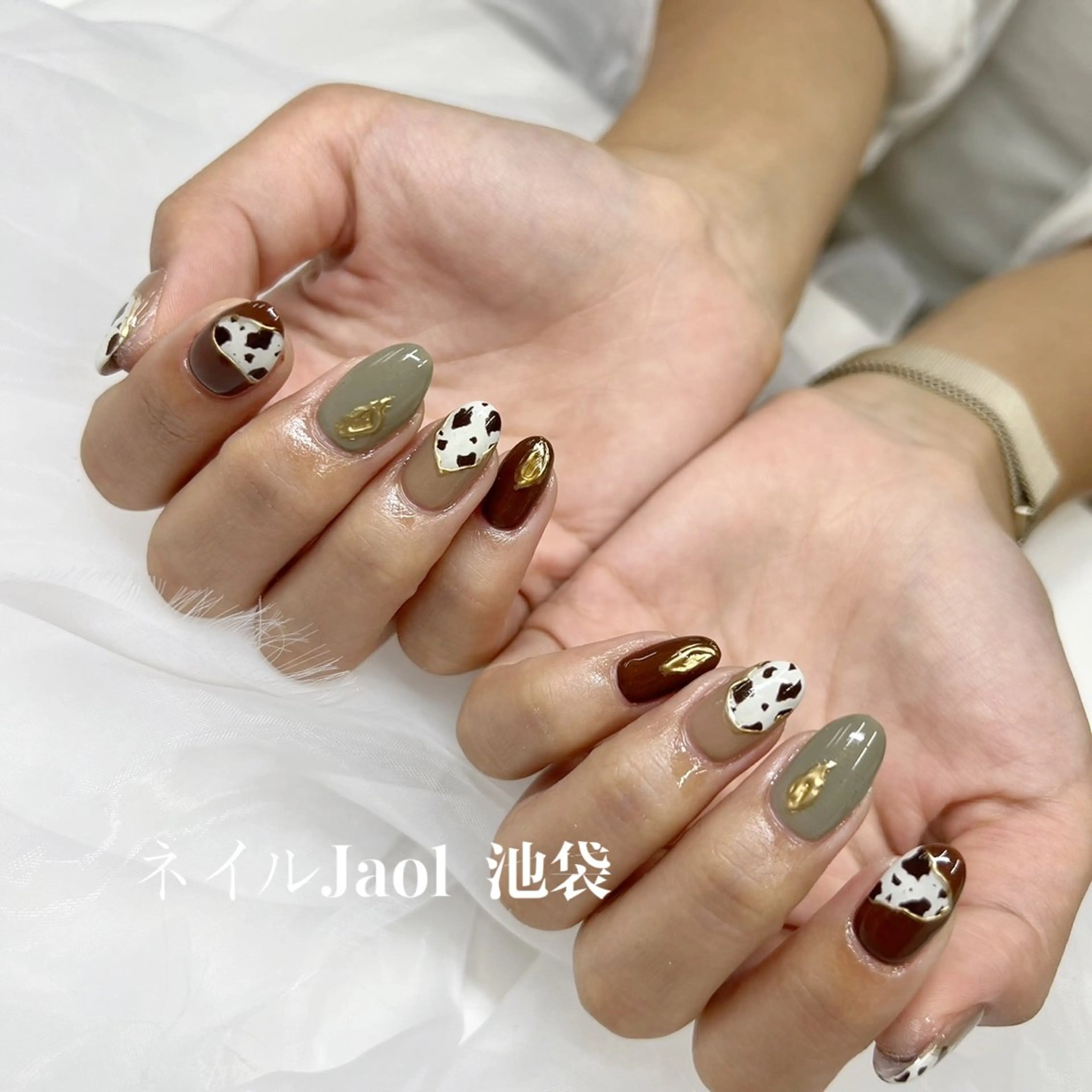 ミディアム ハンドネイル nail jaol池袋店所属・ネイルJaol 池袋のネイルデザイン