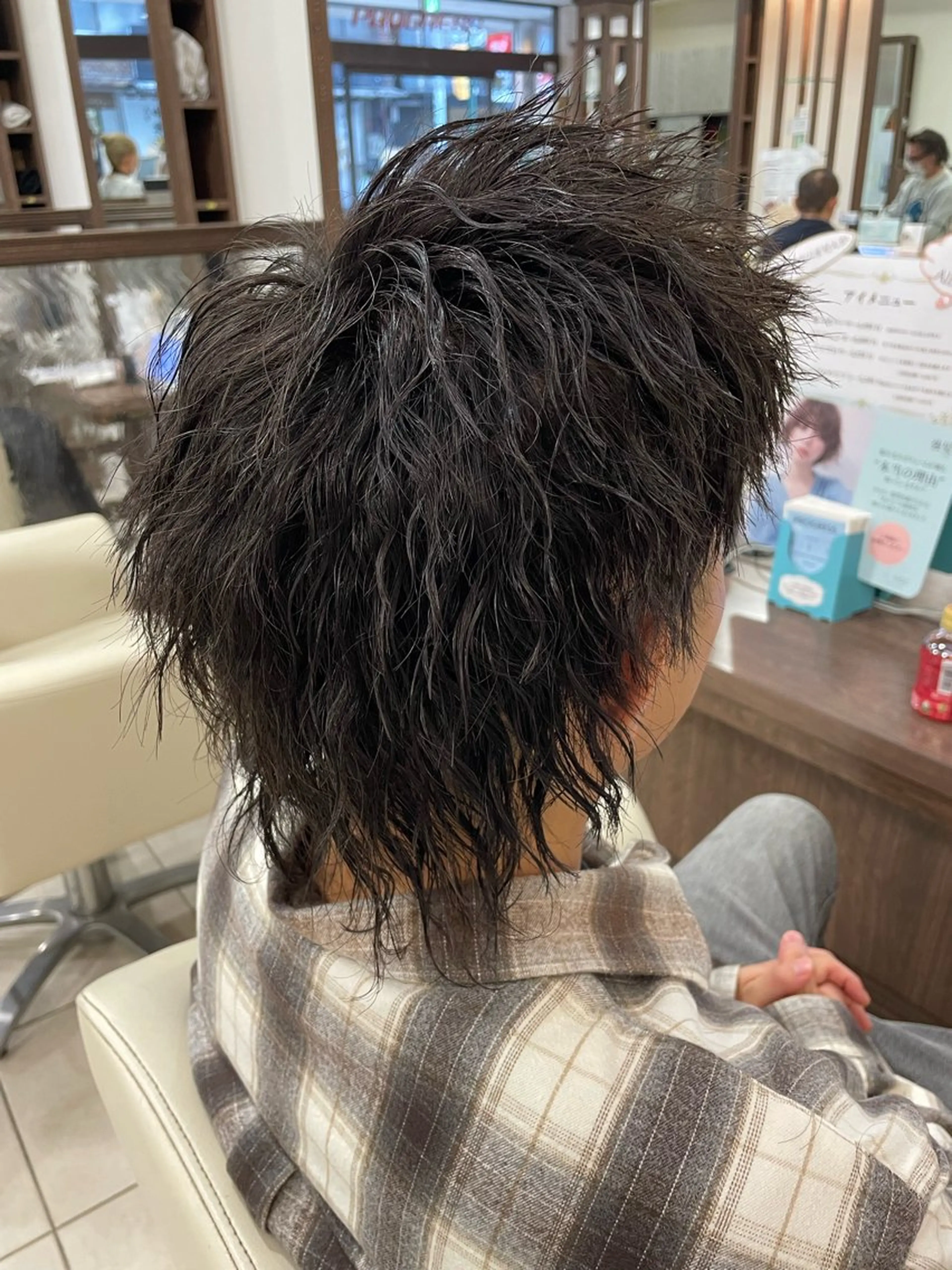 ショート パーマ メンズ メンズパーマ メンズツイストパーマ メンズウルフカット ショートヘア ウルフカット カット パーマ 大澤　裕貴 【メンズカット】のヘアスタイル