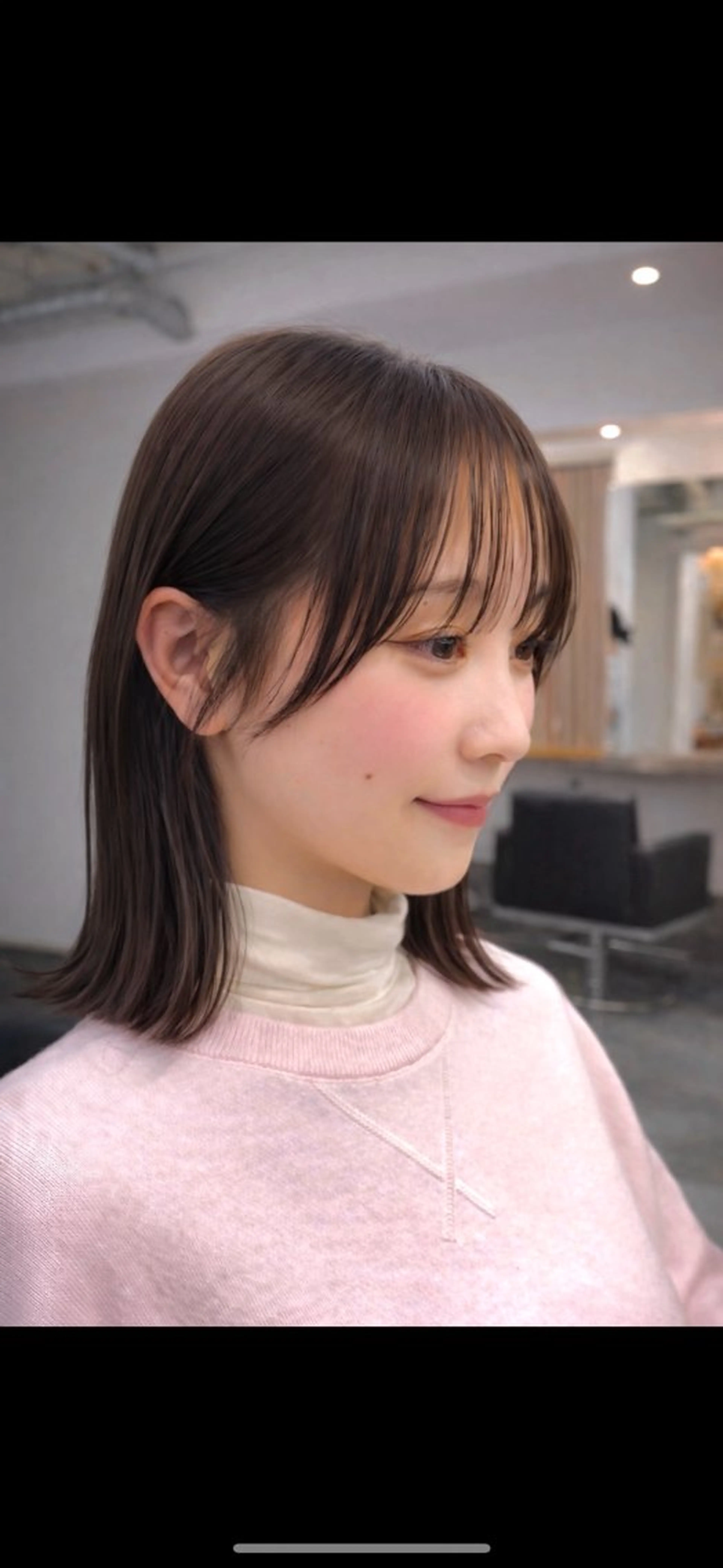 ミディアム ボブ 長めボブ 外ハネヘア カット 縮毛矯正 小玉 彰哉のヘアスタイル