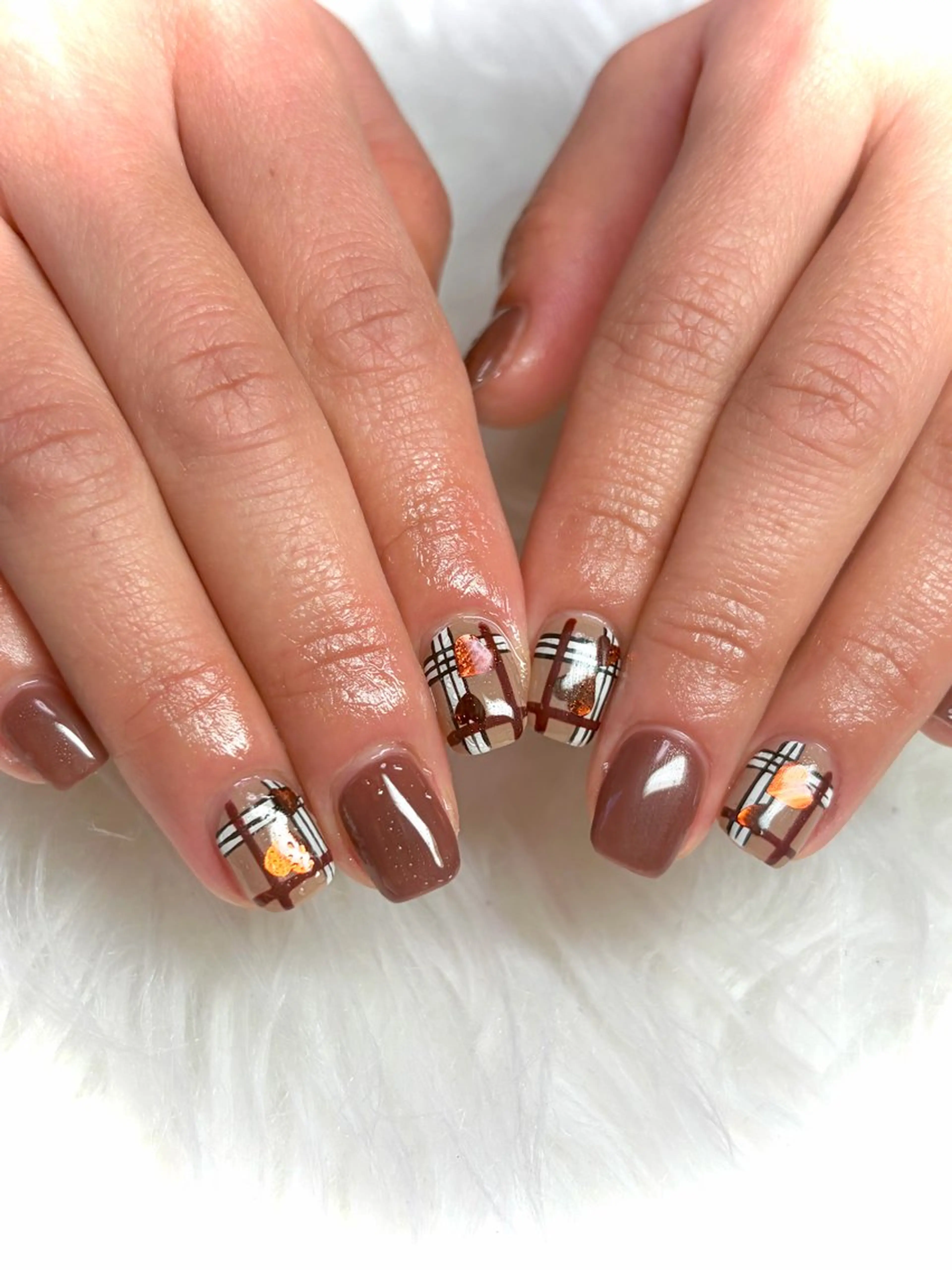 ネイル ハート バレンタイン 冬ネイル Nail room Aのネイルデザイン