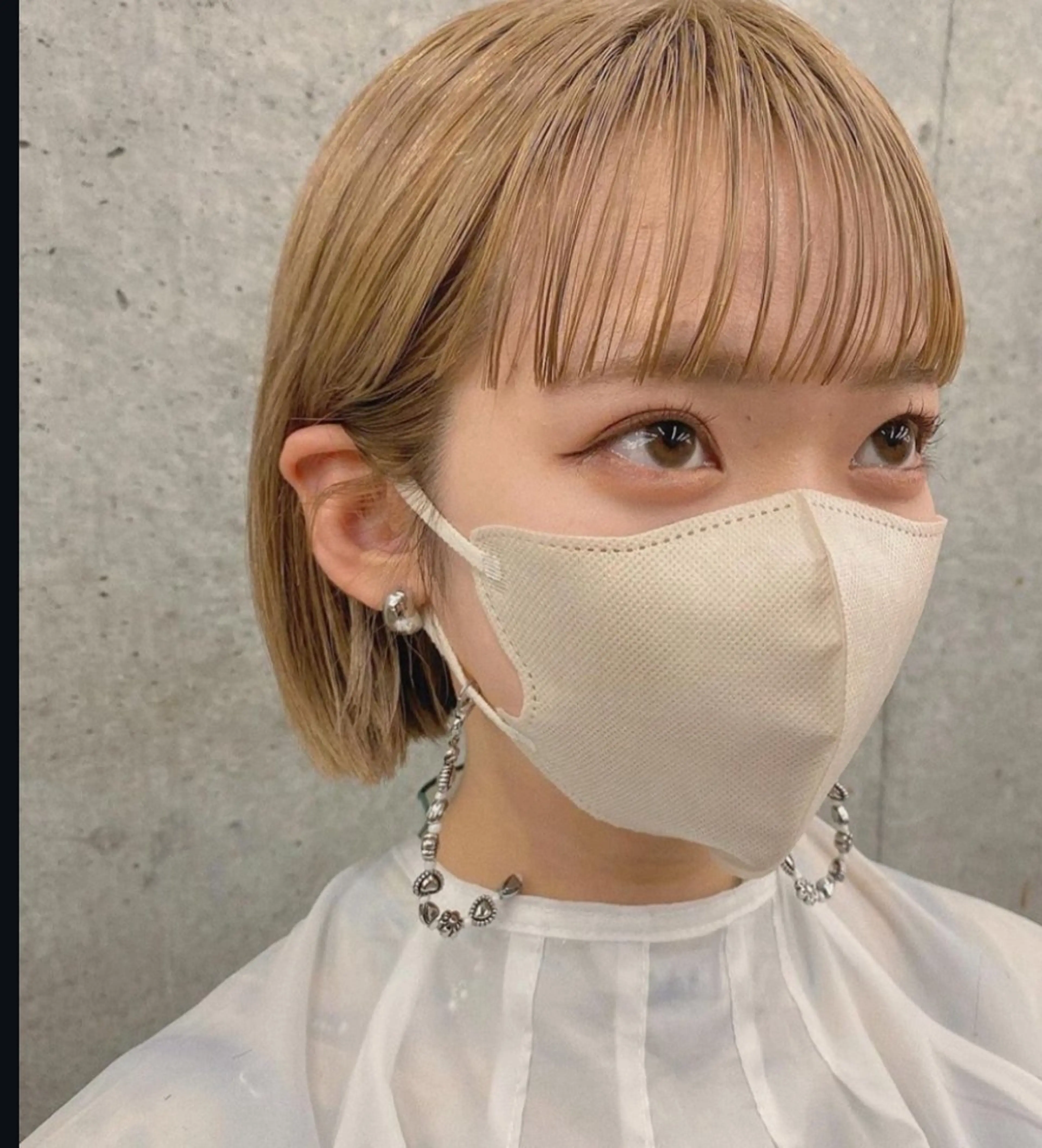 ミディアム カラー パーマ ヘアアレンジ メンズ ヘアカラー 堀井 凌平のヘアスタイル