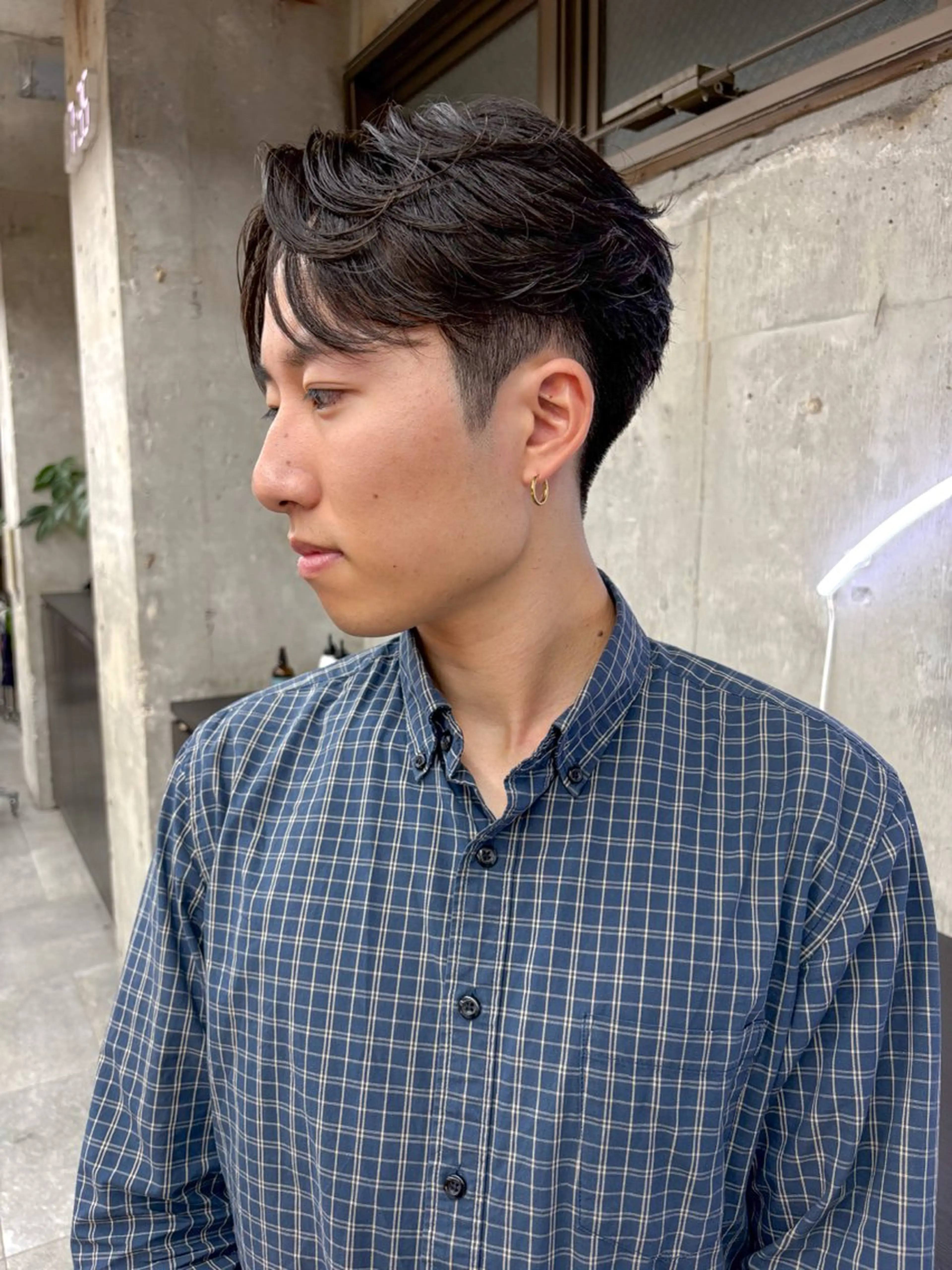 ショート メンズ フェザーパーマ メンズパーマ カット パーマ メンズ特化/ 山口大輝のヘアスタイル